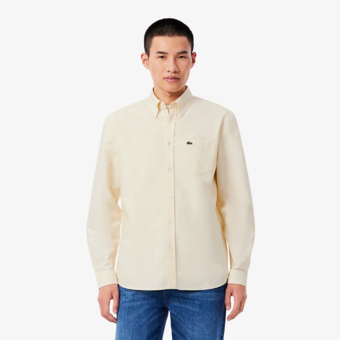 Εικόνα της Ανδρικό Oxford Βαμβακερό Πουκάμισο Regular Fit