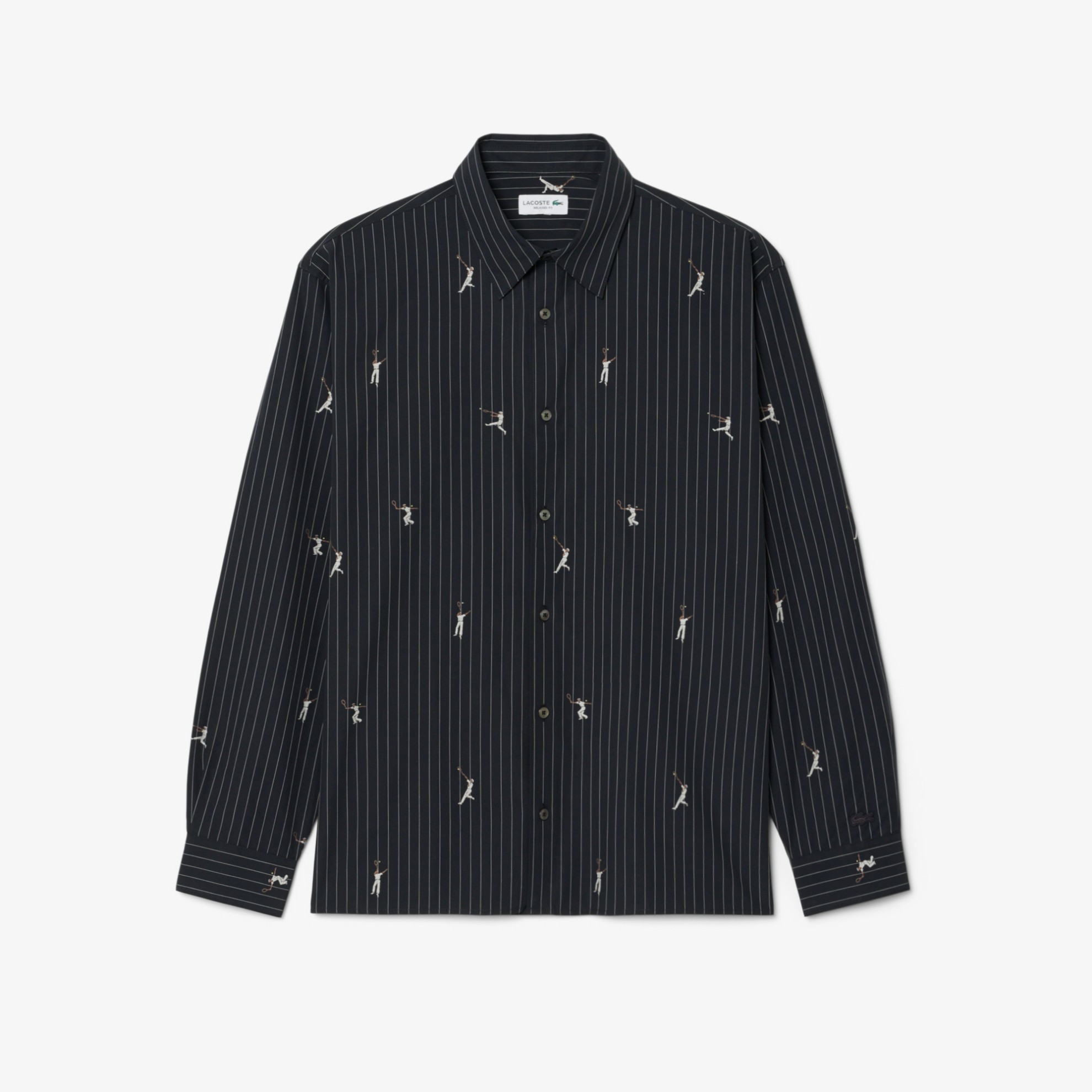 Εικόνα της Ανδρικό Embroidered Βαμβακερό Πουκάμισο Relaxed Fit 