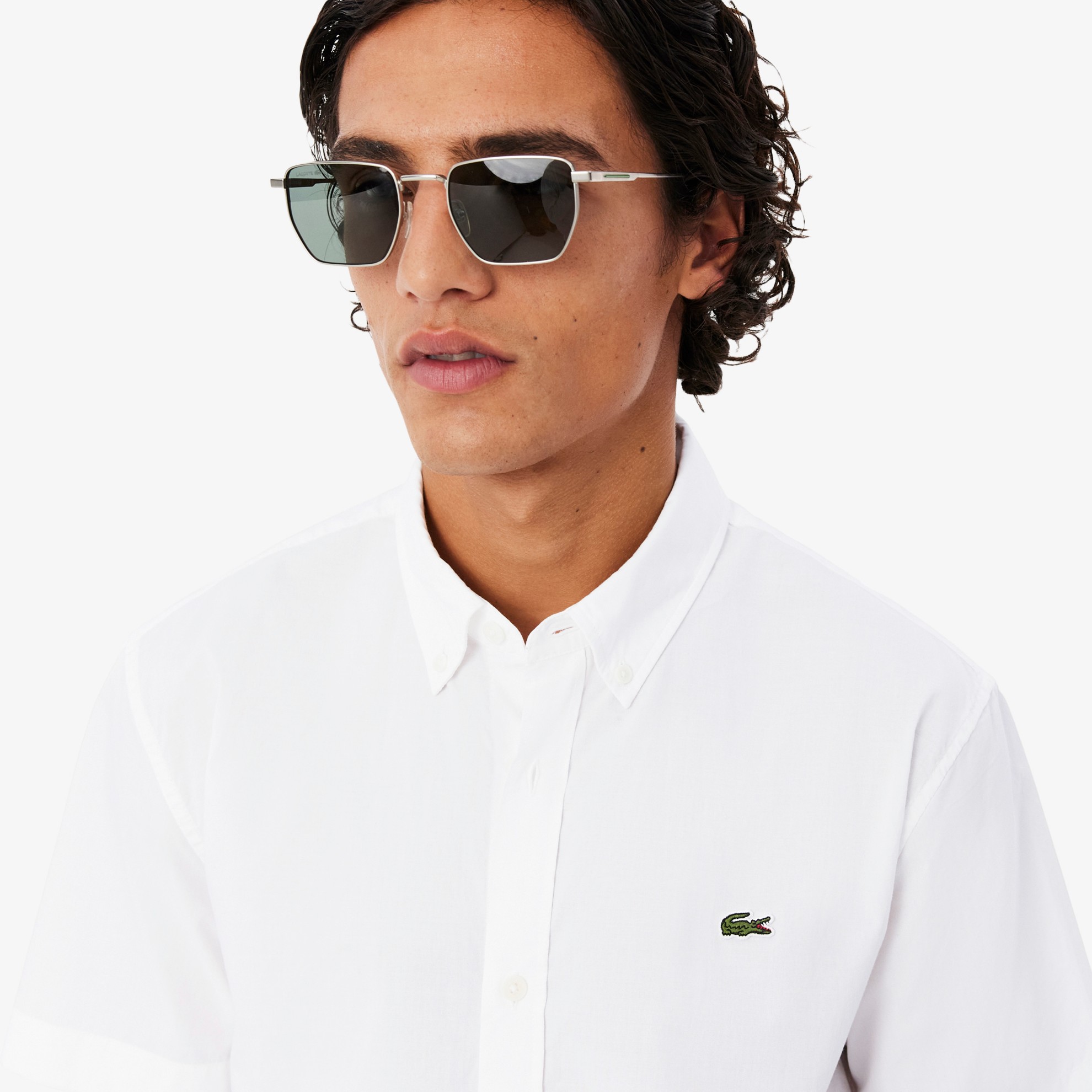 Εικόνα της Ανδρικό Poplin Κοντομάνικο Πουκάμισο Regular Fit 