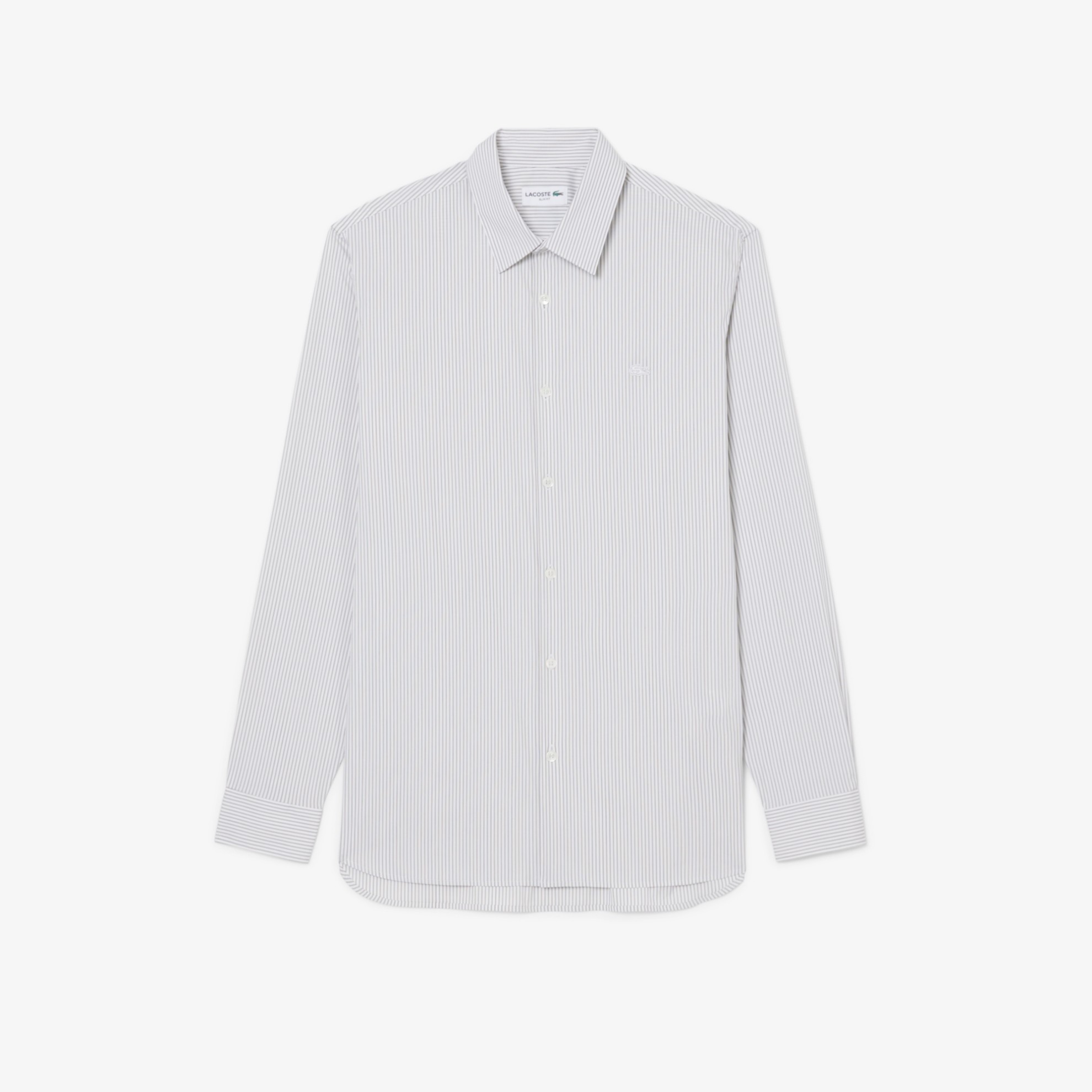 Εικόνα της Ανδρικό Stretch Poplin Ριγέ Πουκάμισο Slim Fit 