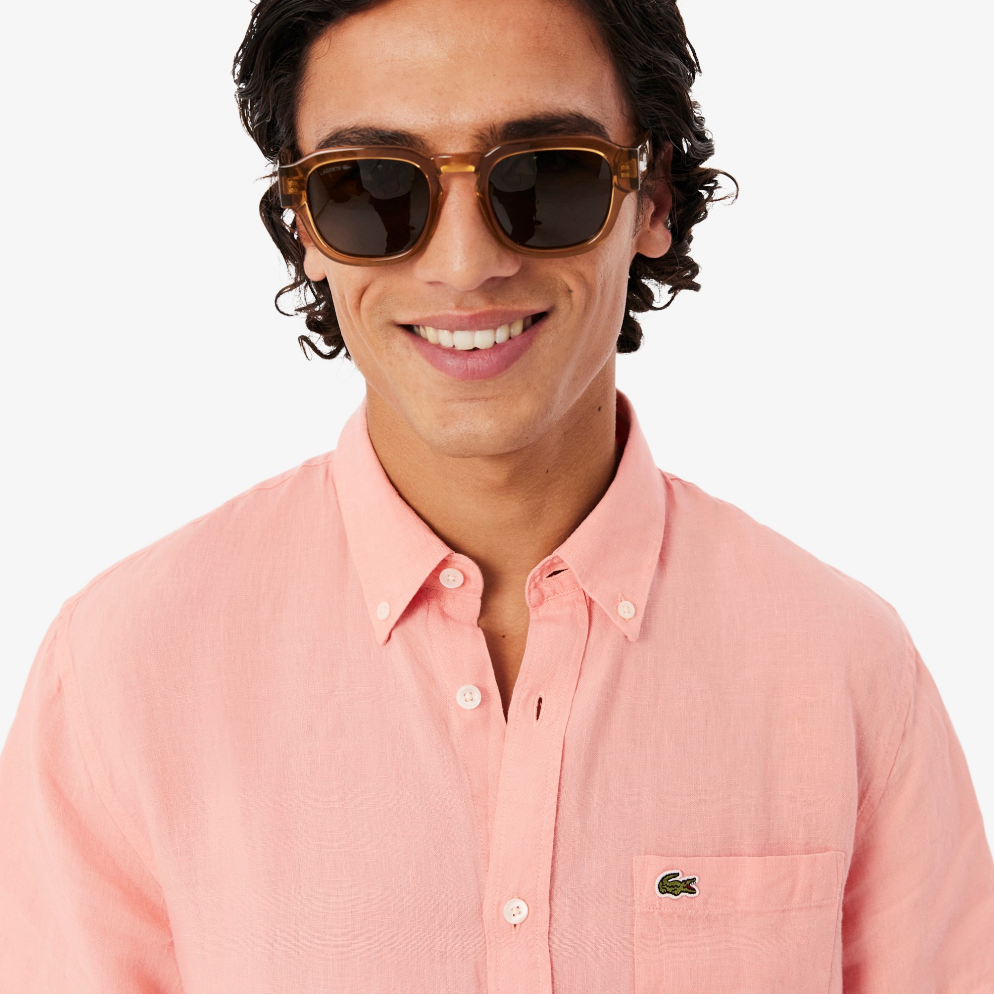 Εικόνα της Ανδρικό Κοντομάνικο Λινό Πουκάμισο