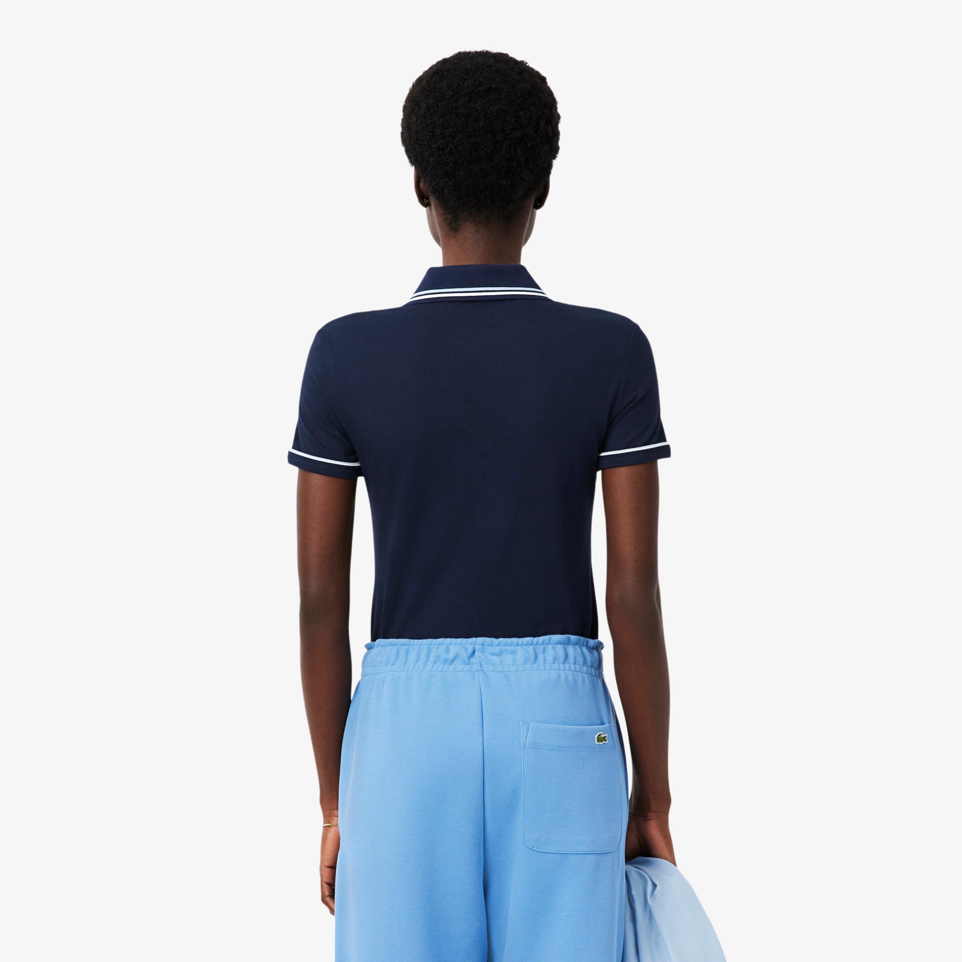 Εικόνα της Γυναικεία L.12.D Slim Fit Trim Detail Polo Μπλούζα 