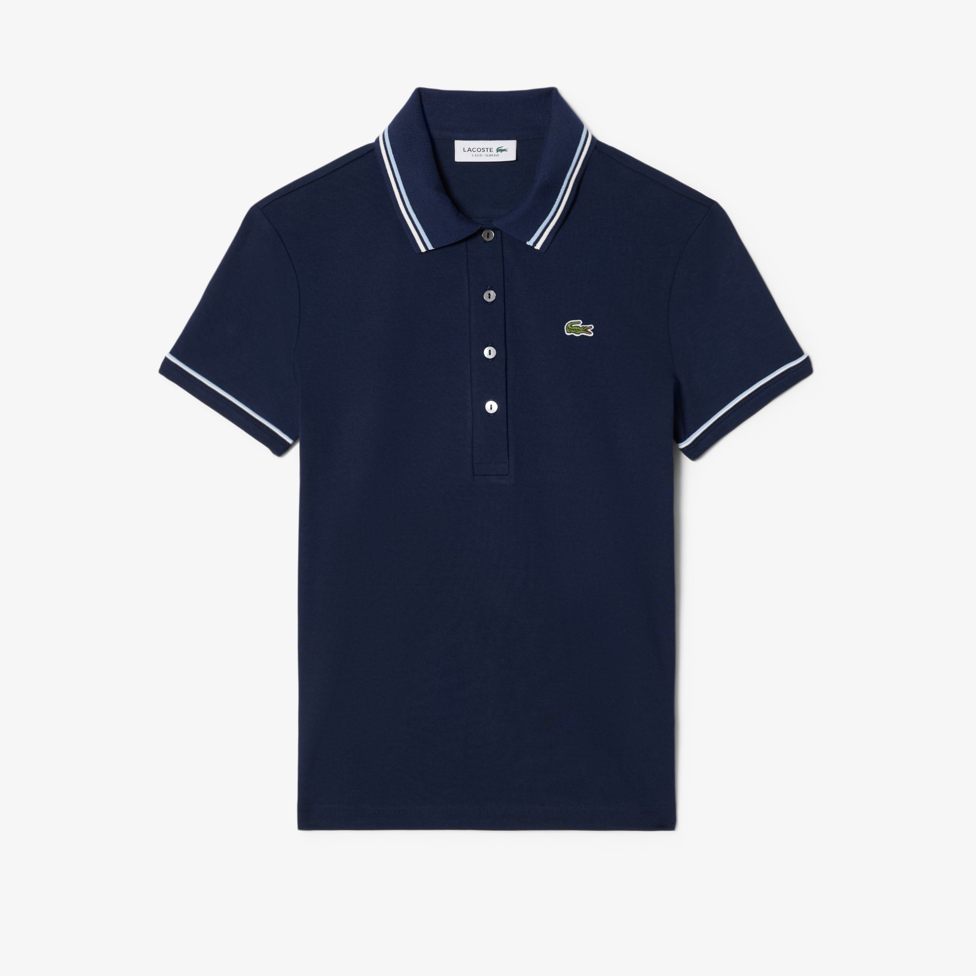 Εικόνα της Γυναικεία L.12.D Slim Fit Trim Detail Polo Μπλούζα 