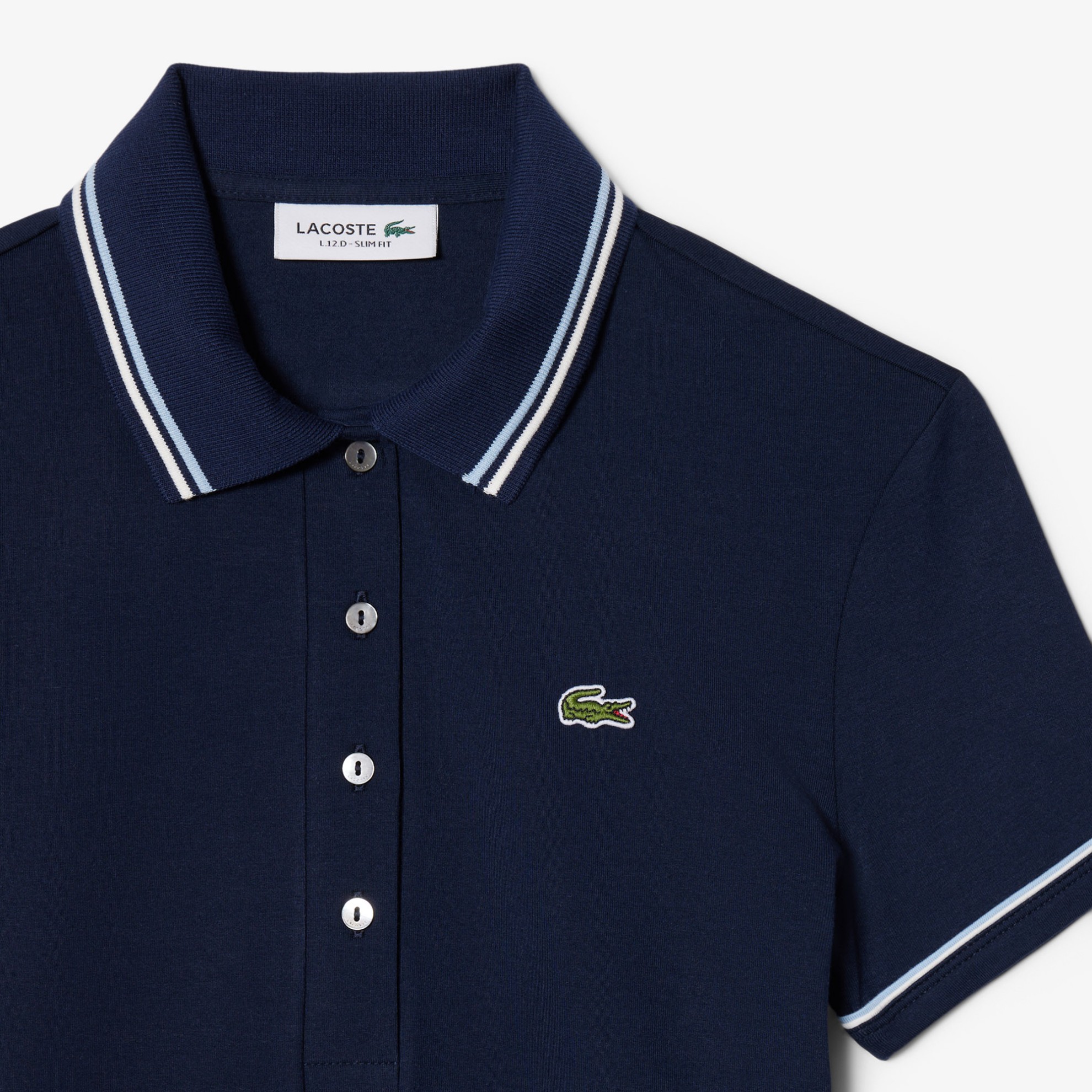 Εικόνα της Γυναικεία L.12.D Slim Fit Trim Detail Polo Μπλούζα 