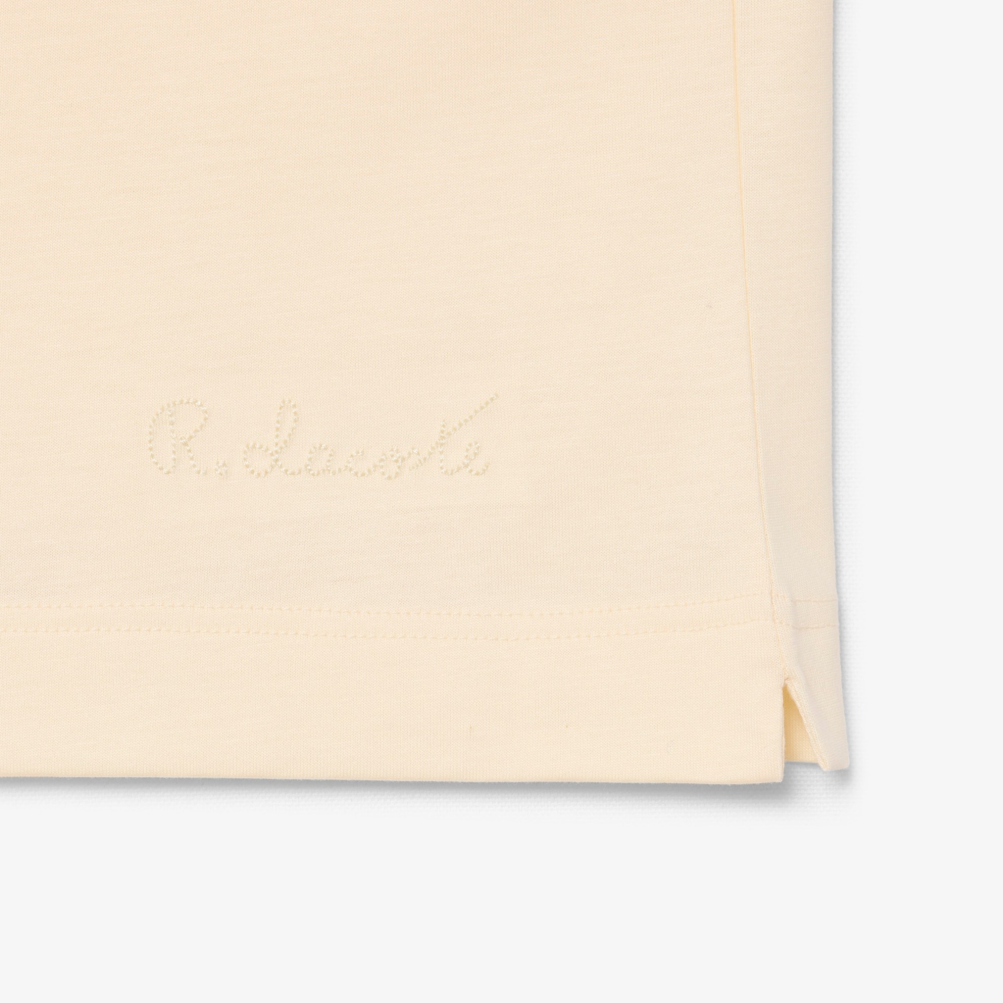 Εικόνα της Paris Open Neck Embroidered Polo Μπλούζα Classic Fit 