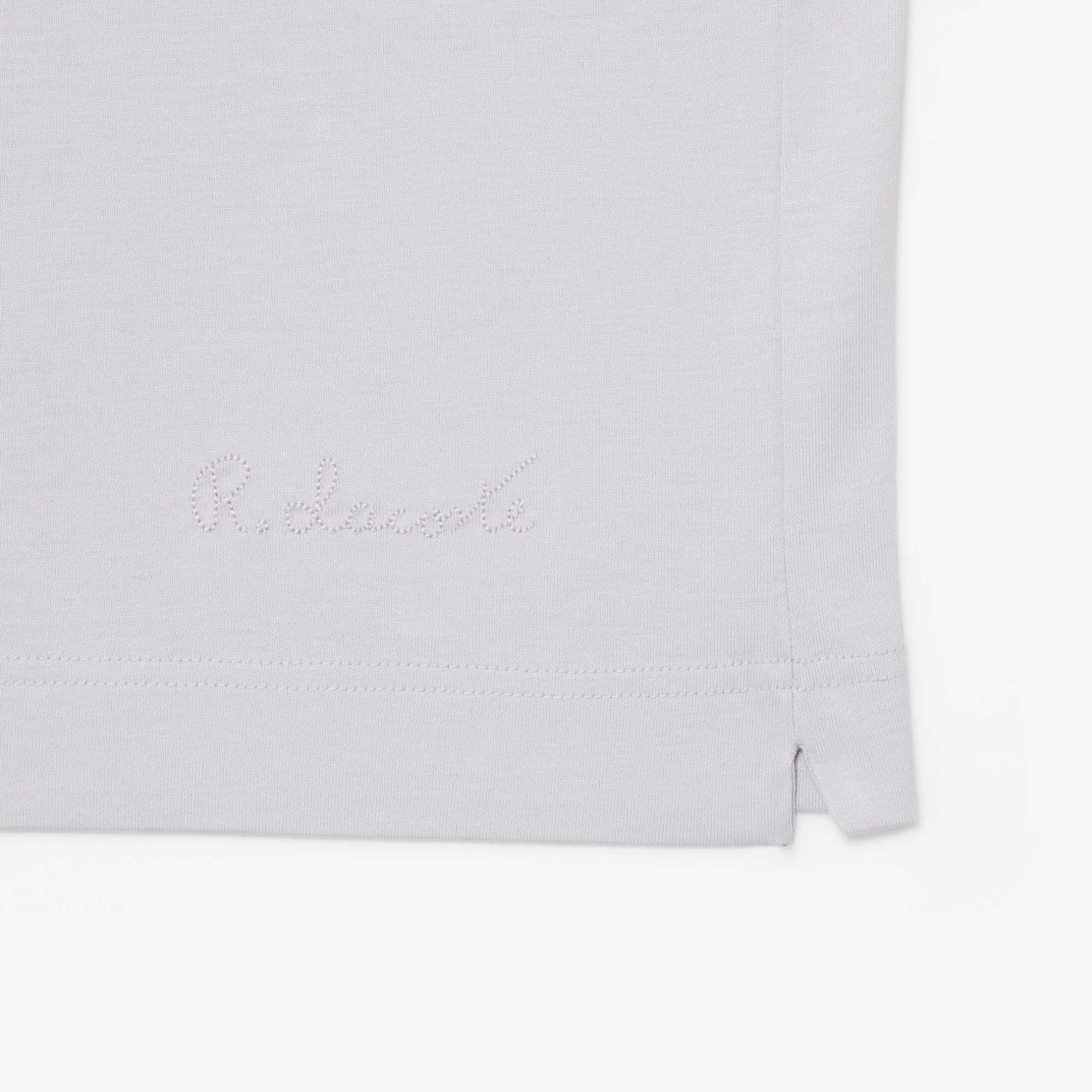 Εικόνα της Paris Open Neck Embroidered Polo Μπλούζα Classic Fit 