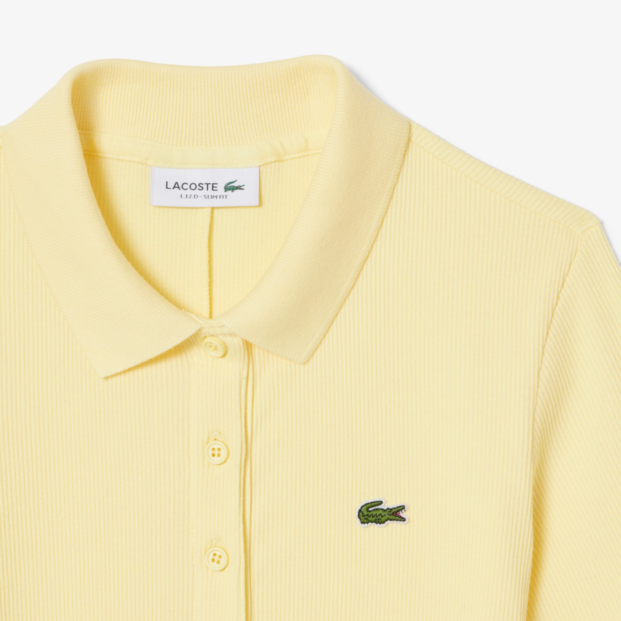 Εικόνα της Γυναικείο Μακρύ Ribbed Βαμβακερό Polo Φόρεμα