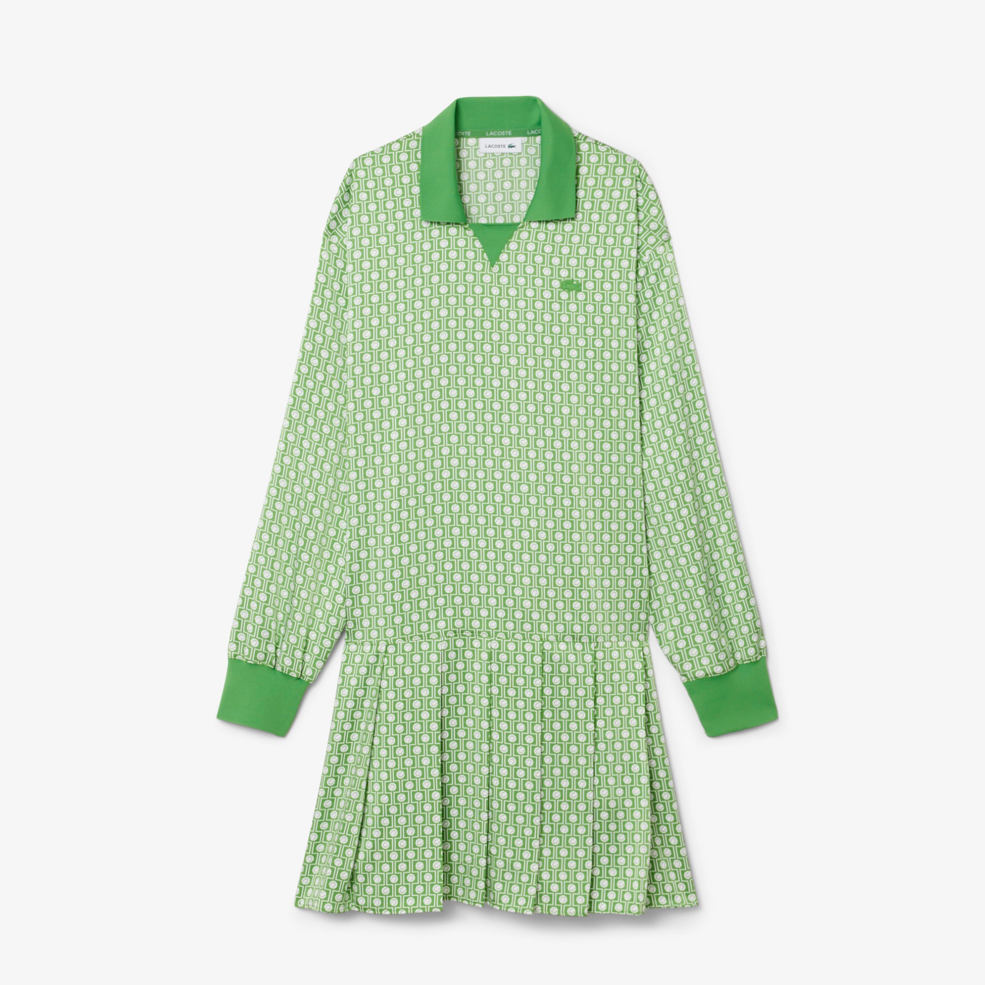 Εικόνα της Γυναικείο Πλισέ Satin Polo Φόρεμα 