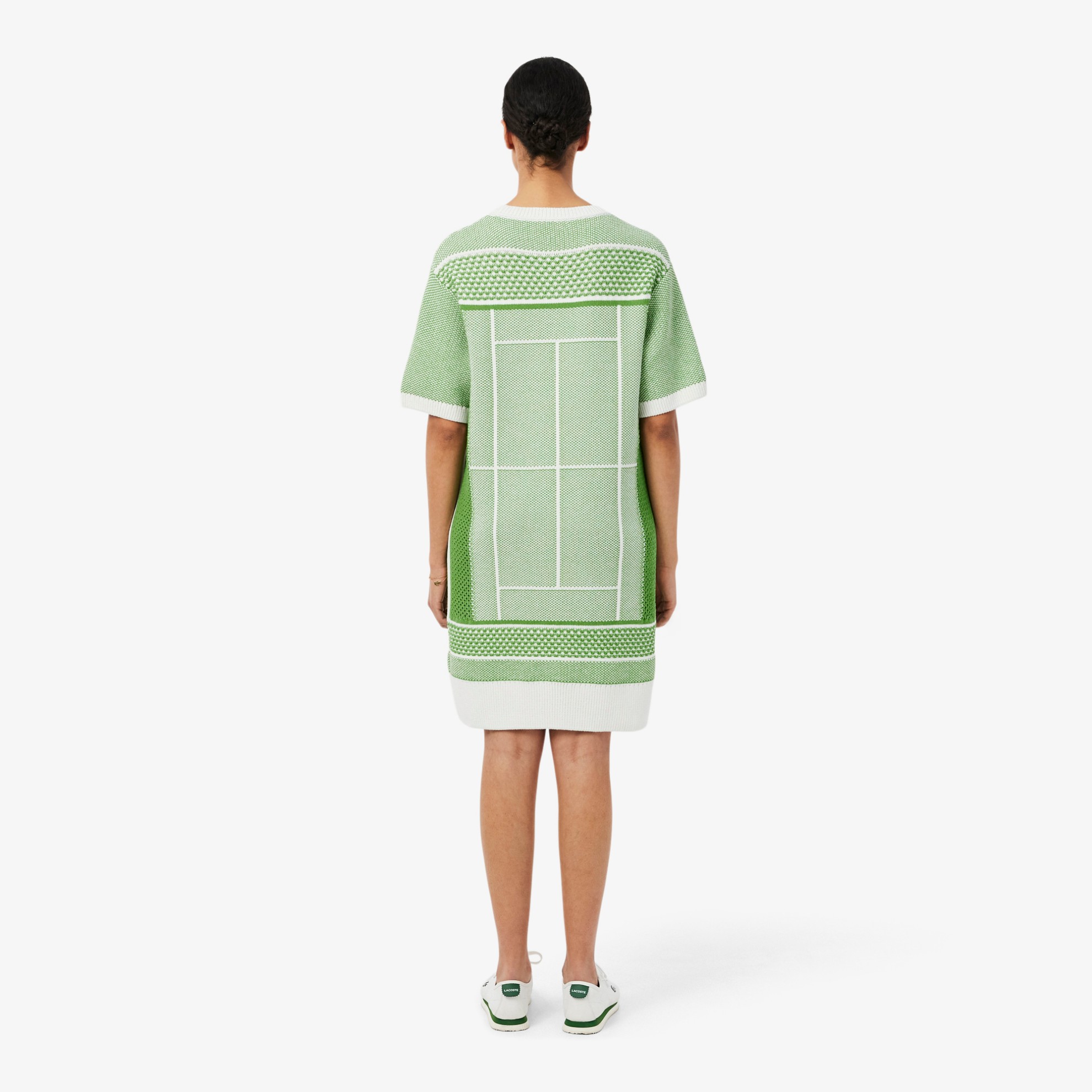 Εικόνα της Γυναικείο Tennis Court Jacquard Sweater Φόρεμα 