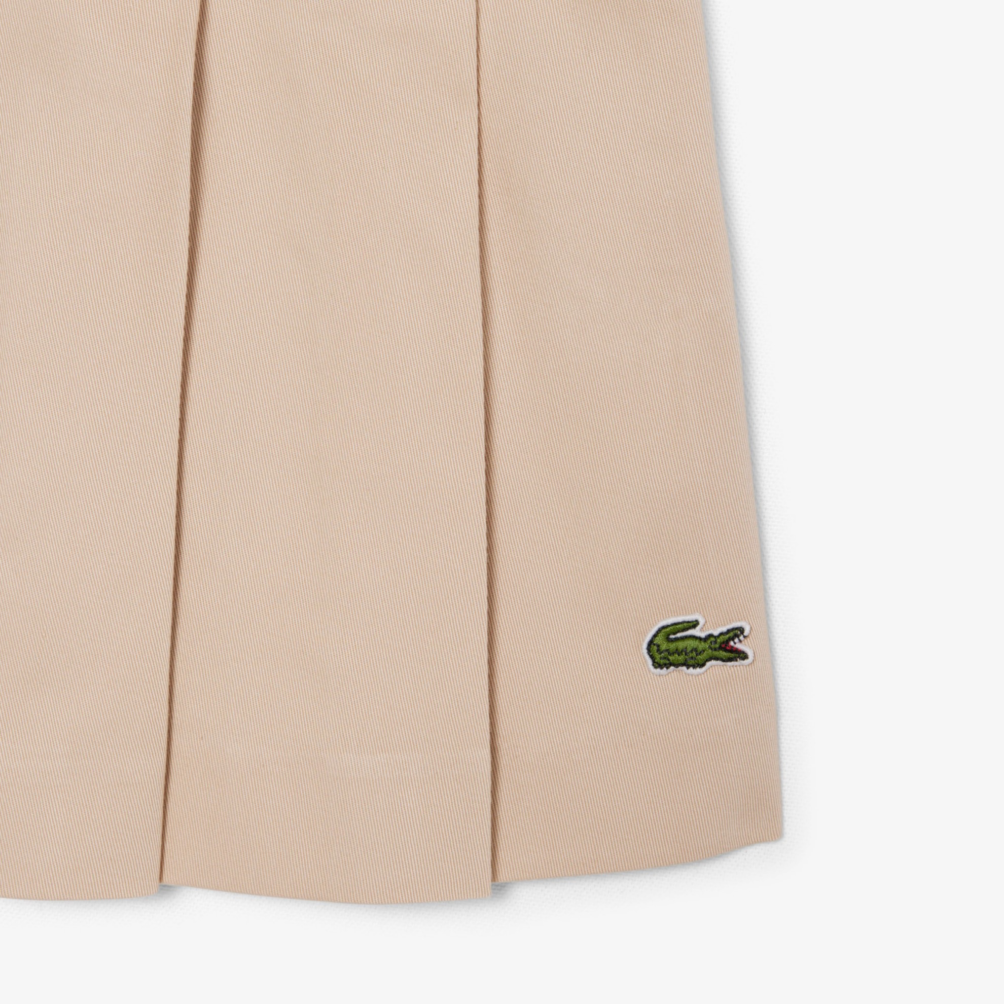 Εικόνα της Γυναικεία Κοντή Stretch Cotton Πλισέ Φούστα 