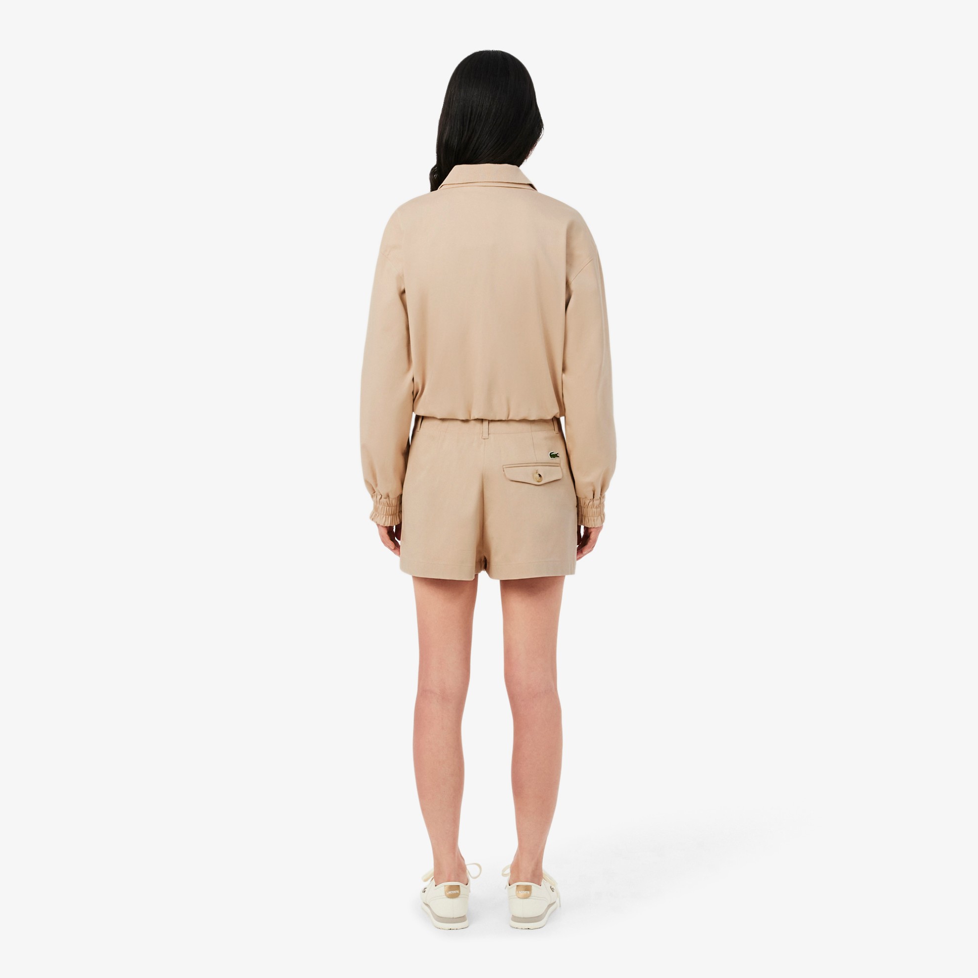 Εικόνα της Γυναικείο Pleated Gabardine Σορτς