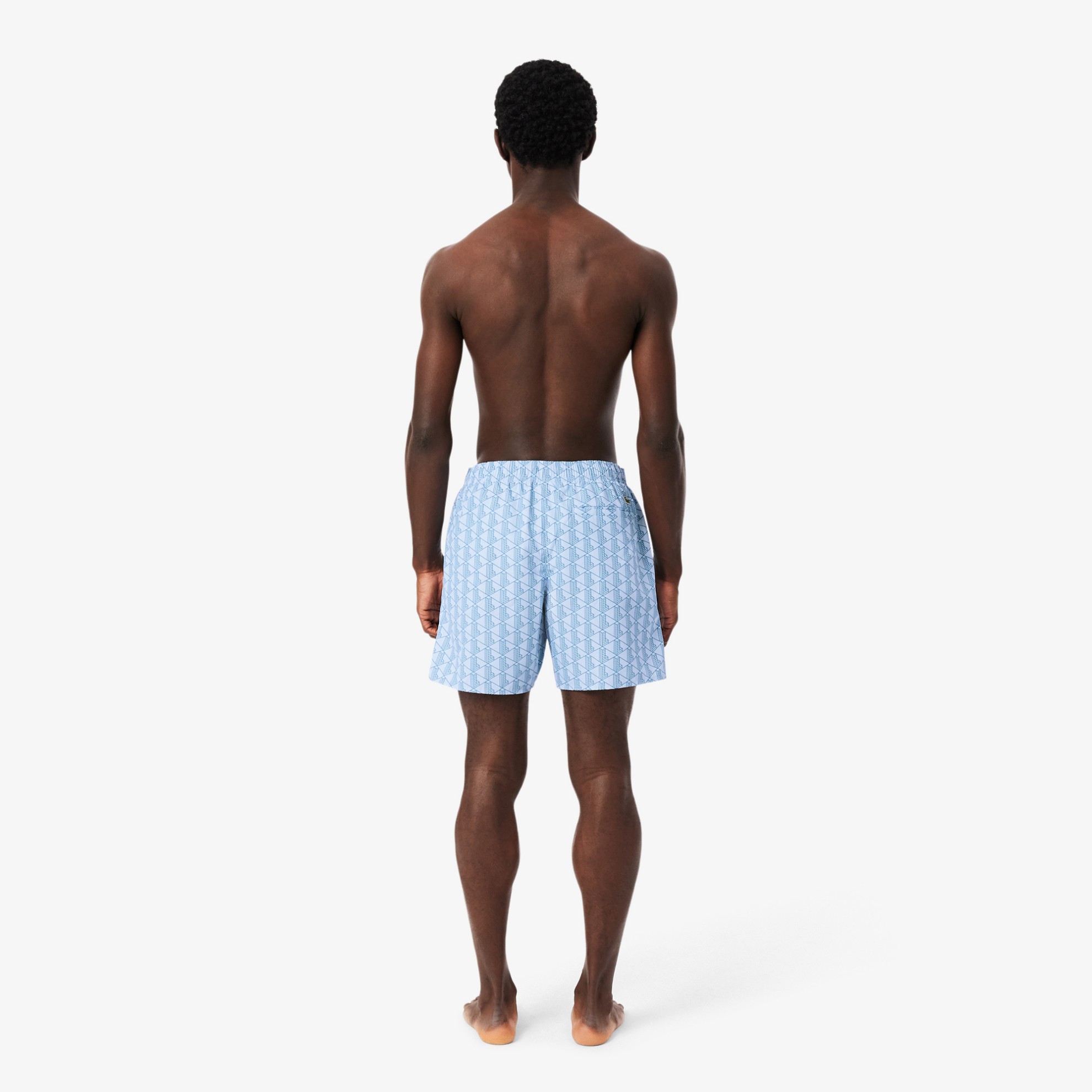 Εικόνα της Ανδρικό Mid Length Monogram Print Μαγιό