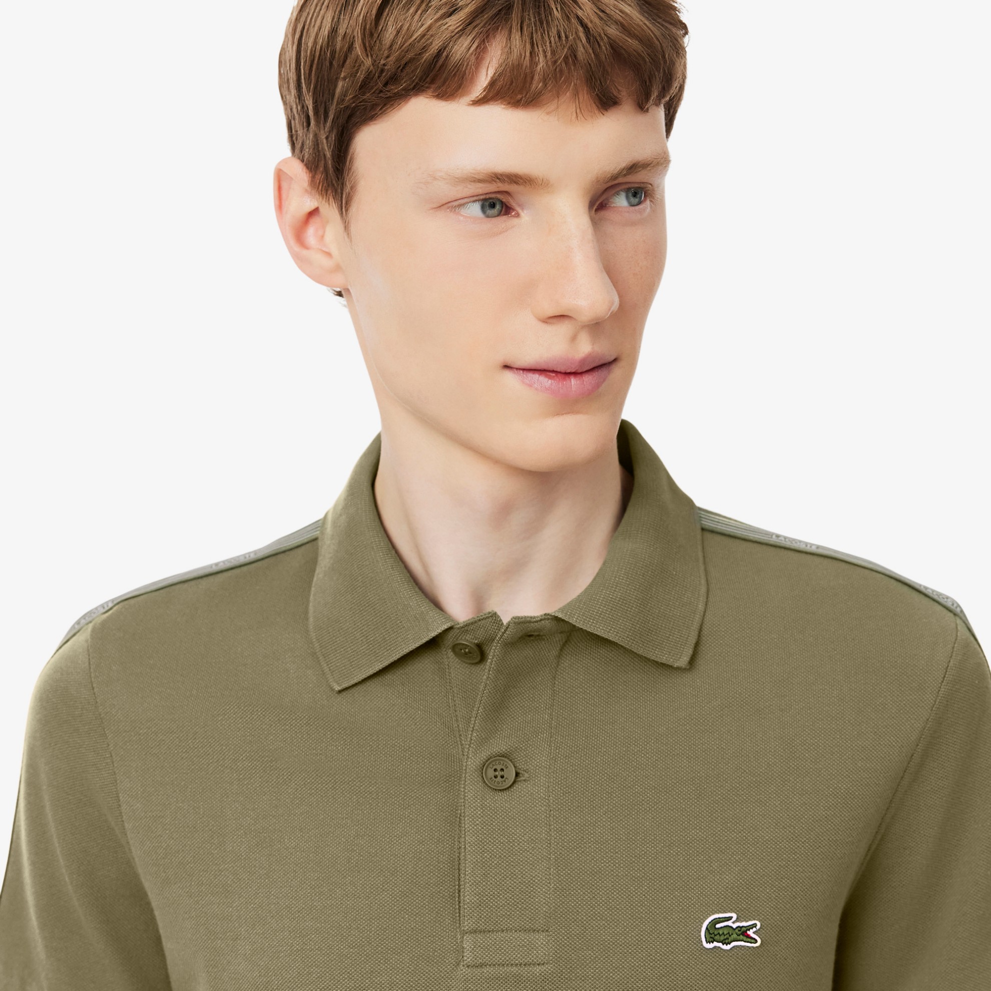 Εικόνα της Ανδρική Logo Stripe Polo Μπλούζα Regular Fit 