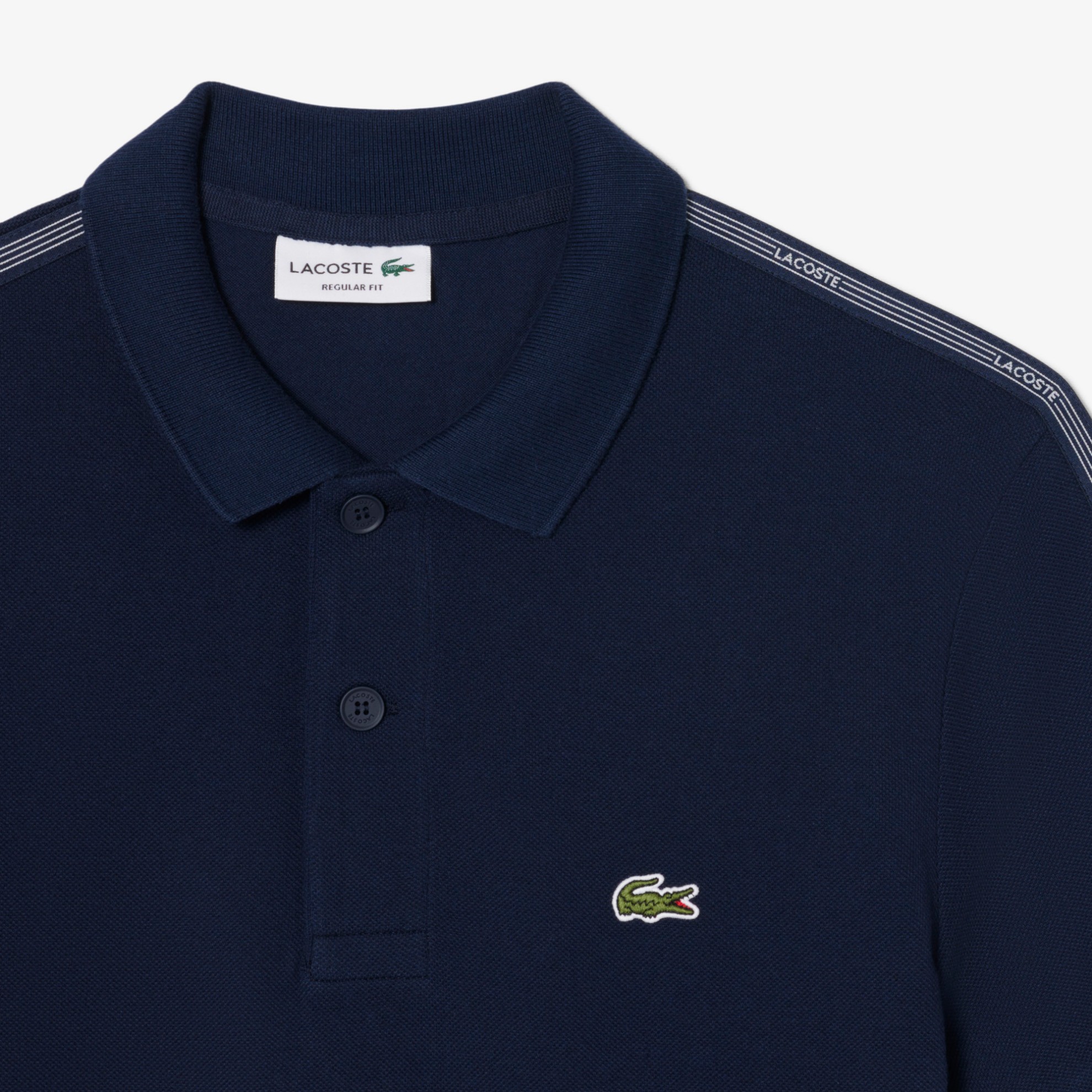 Εικόνα της Ανδρική Logo Stripe Polo Μπλούζα Regular Fit 