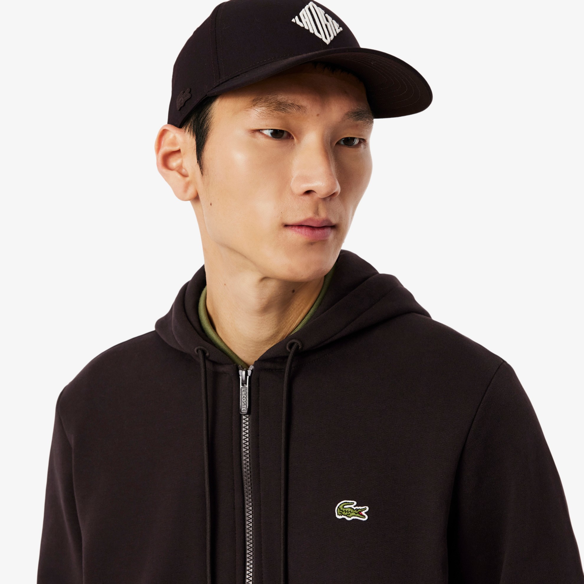 Εικόνα της Ανδρικό Lacoste Kangaroo Pocket Jogger Φούτερ με Φερμουάρ