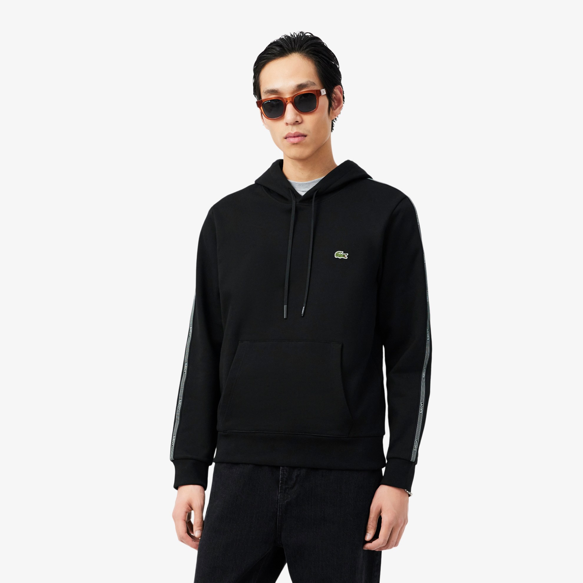 Εικόνα της Ανδρικό Logo Stripe Zipped Hoodie