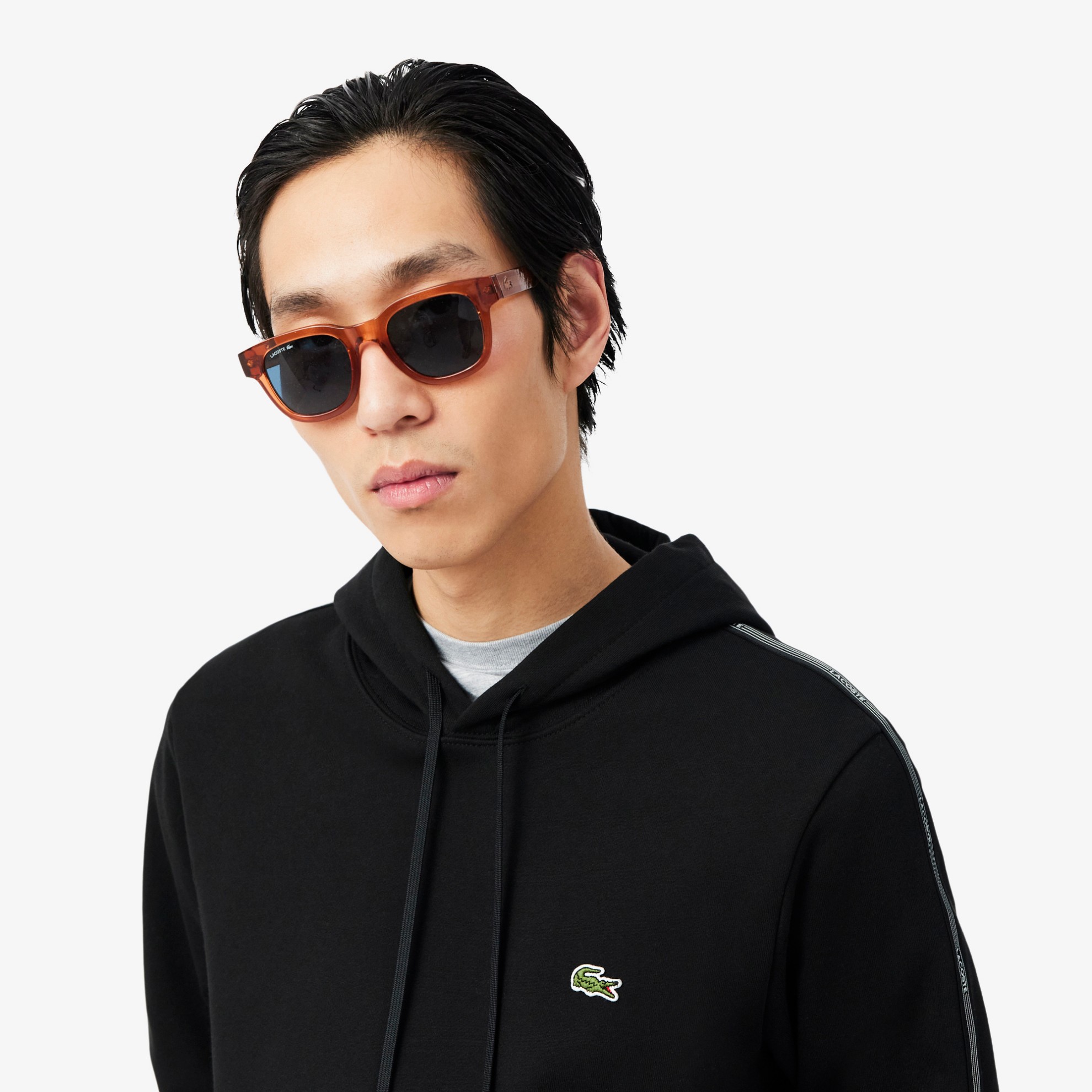 Εικόνα της Ανδρικό Logo Stripe Zipped Hoodie