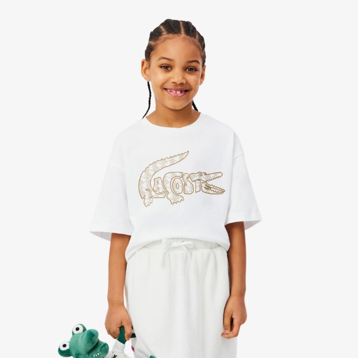 Εικόνα της Παιδικό Monogram Print Βαμβακερό T-Shirt