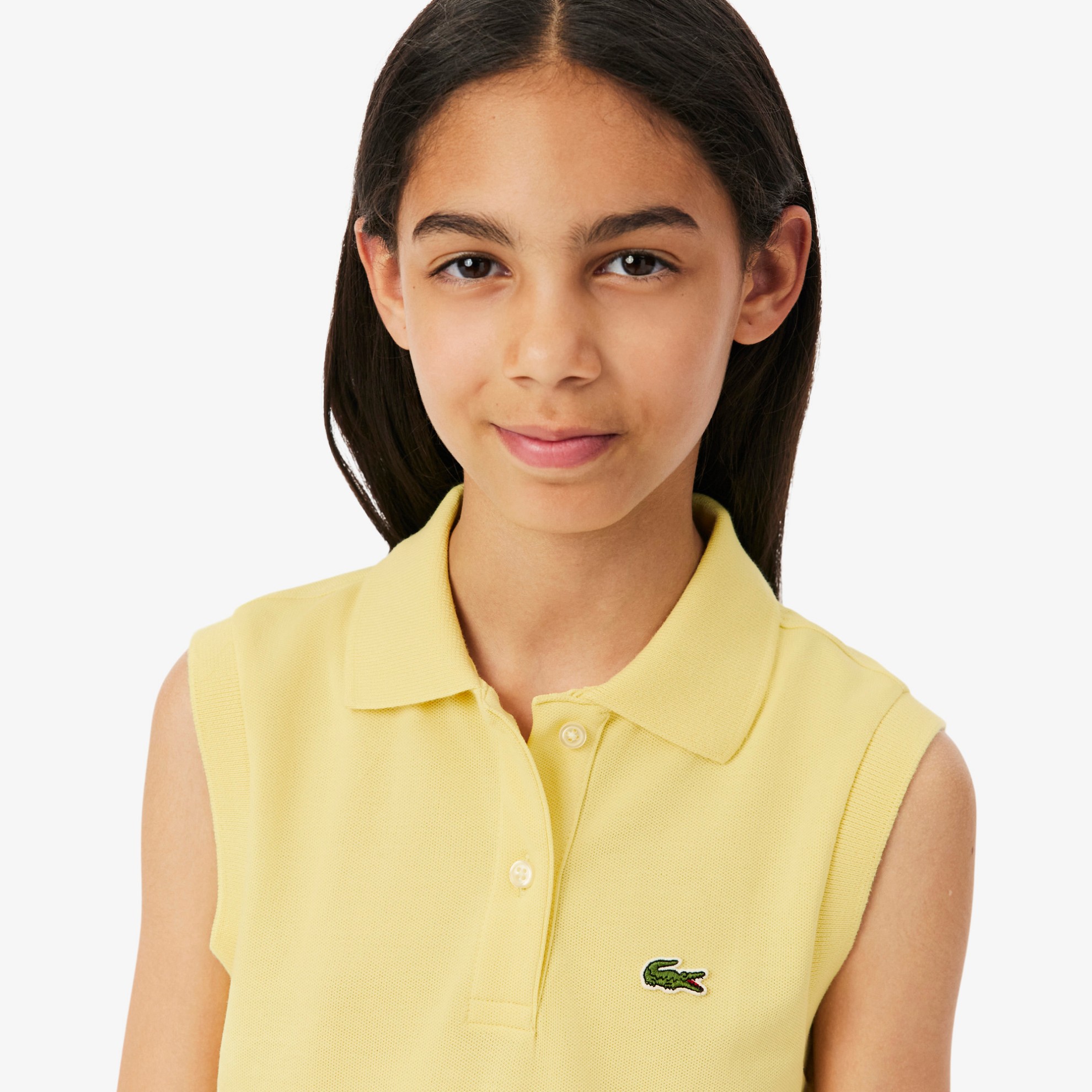 Εικόνα της Παιδικό Αμάνικο Stretch Piqué Φόρεμα 