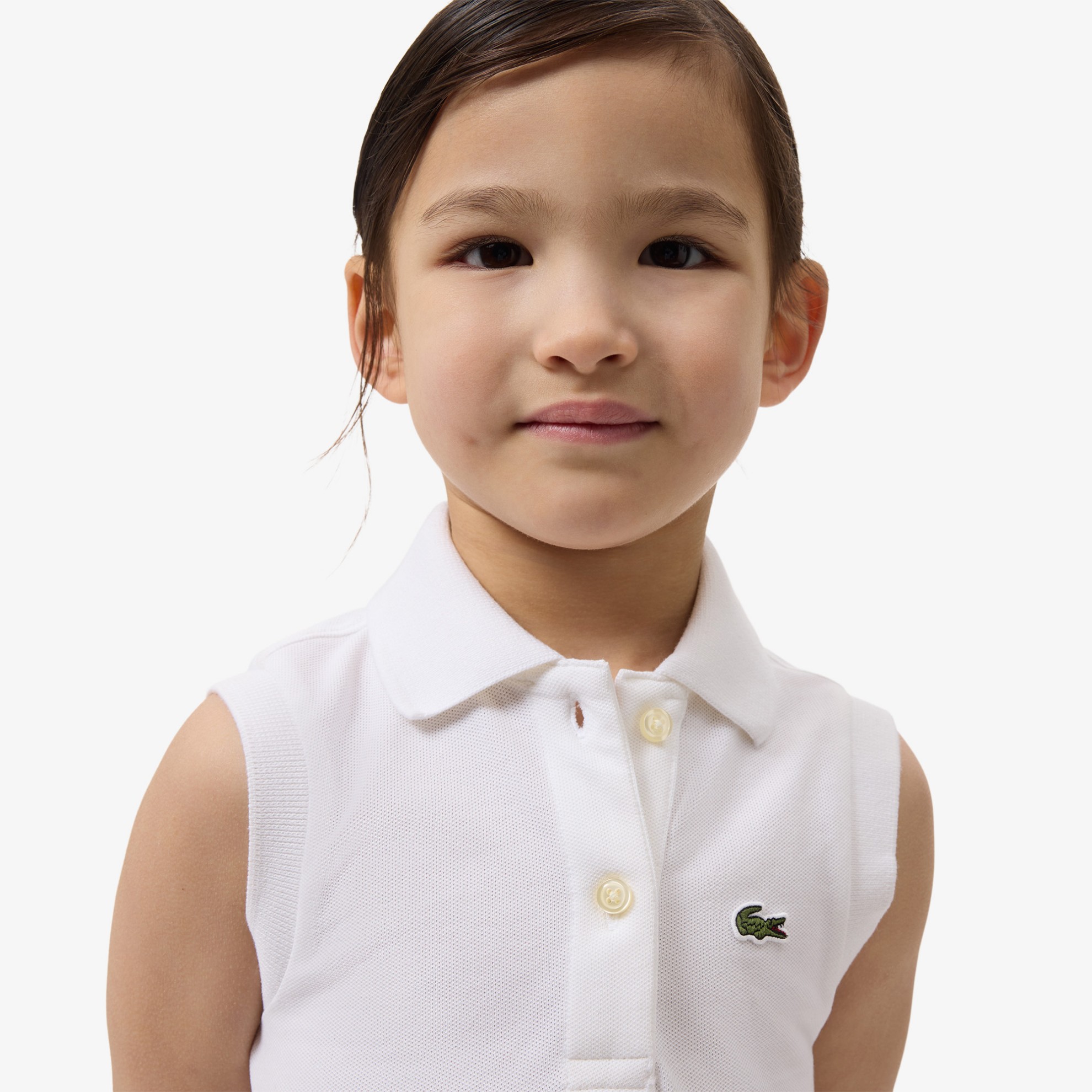 Εικόνα της Παιδικό Αμάνικο Stretch Piqué Φόρεμα 