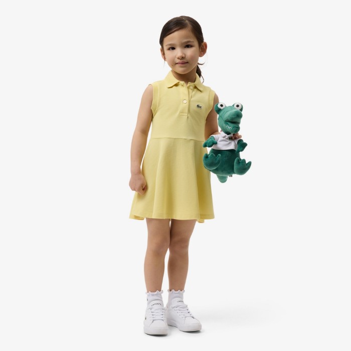 Εικόνα της Παιδικό Αμάνικο Stretch Piqué Φόρεμα 