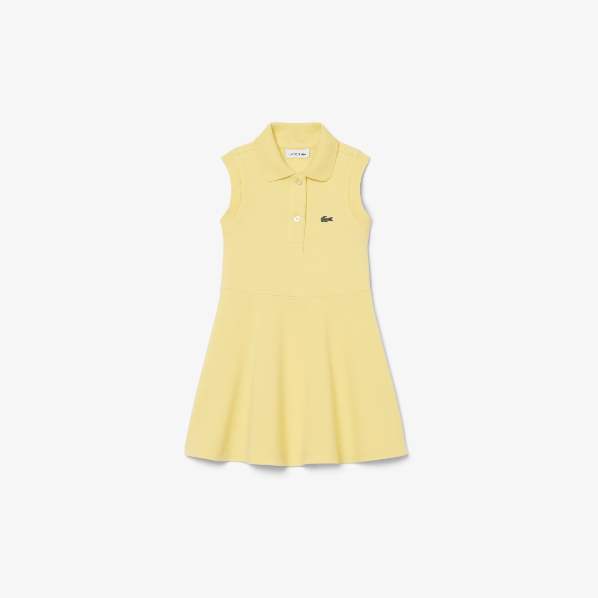 Εικόνα της Παιδικό Αμάνικο Stretch Piqué Φόρεμα 