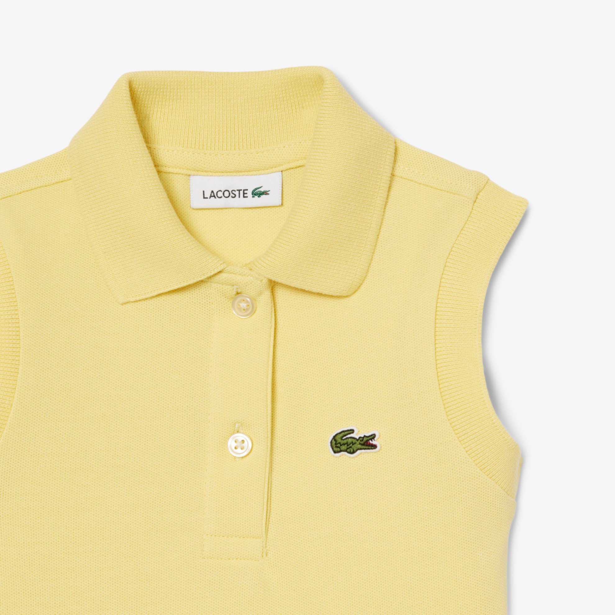 Εικόνα της Παιδικό Αμάνικο Stretch Piqué Φόρεμα 