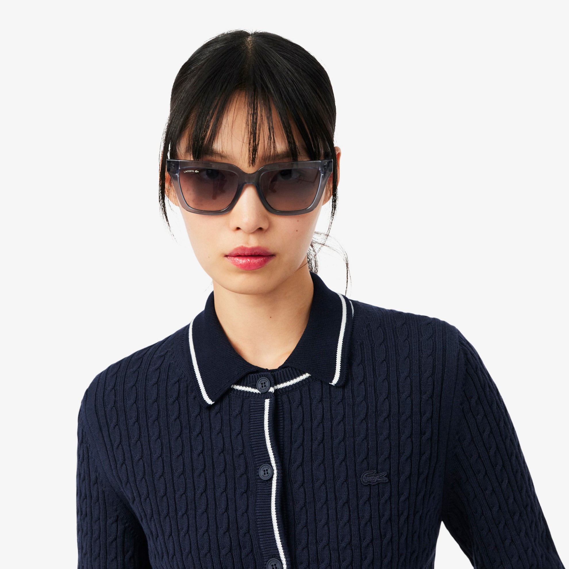 Εικόνα της Γυναικείο Striped Cable Knit Cardigan