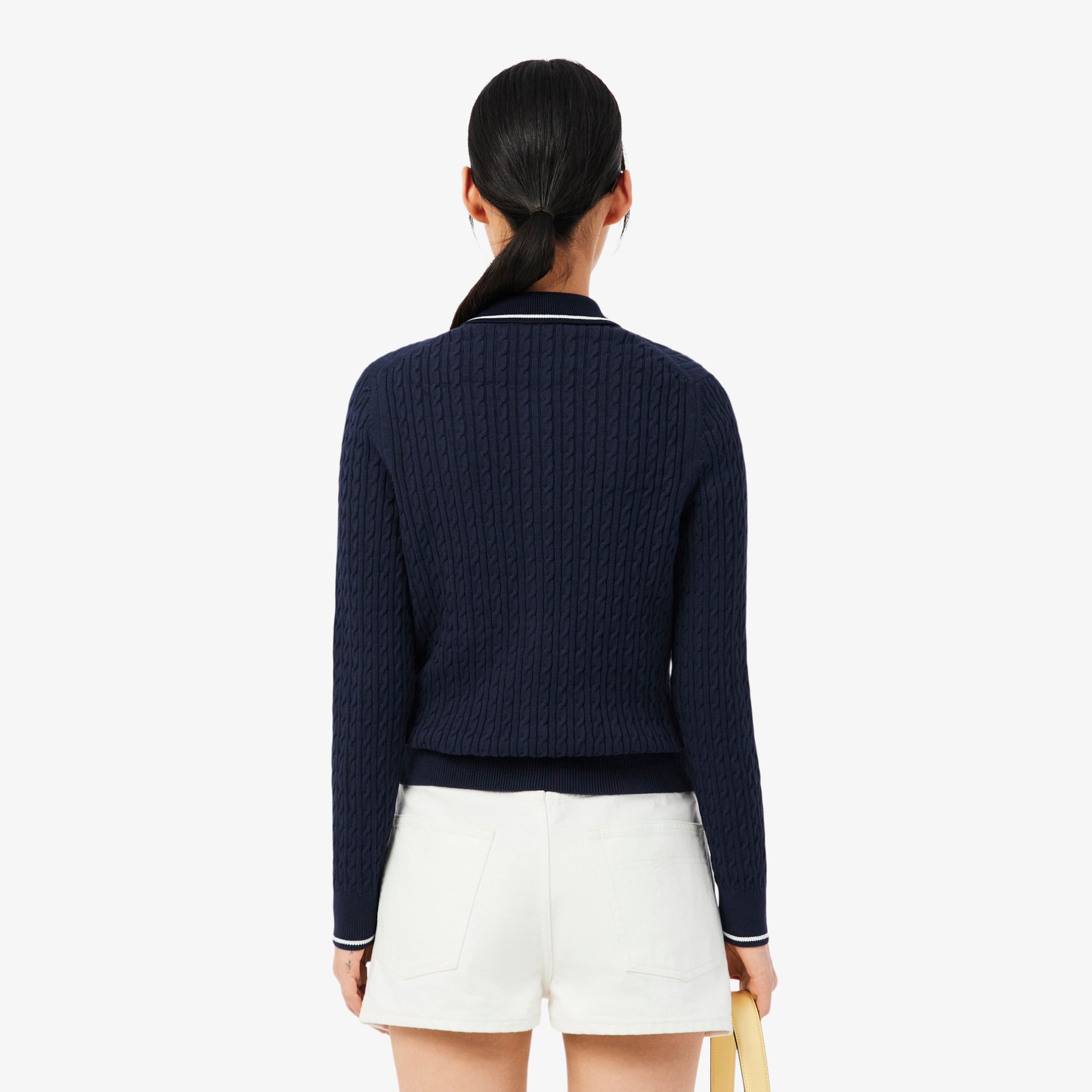 Εικόνα της Γυναικείο Striped Cable Knit Cardigan