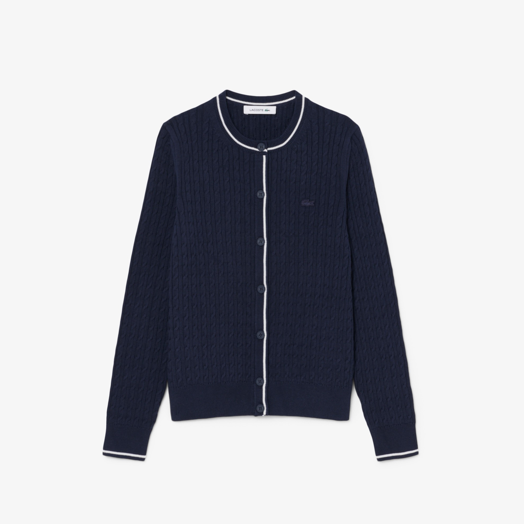 Εικόνα της Γυναικείο Striped Cable Knit Cardigan