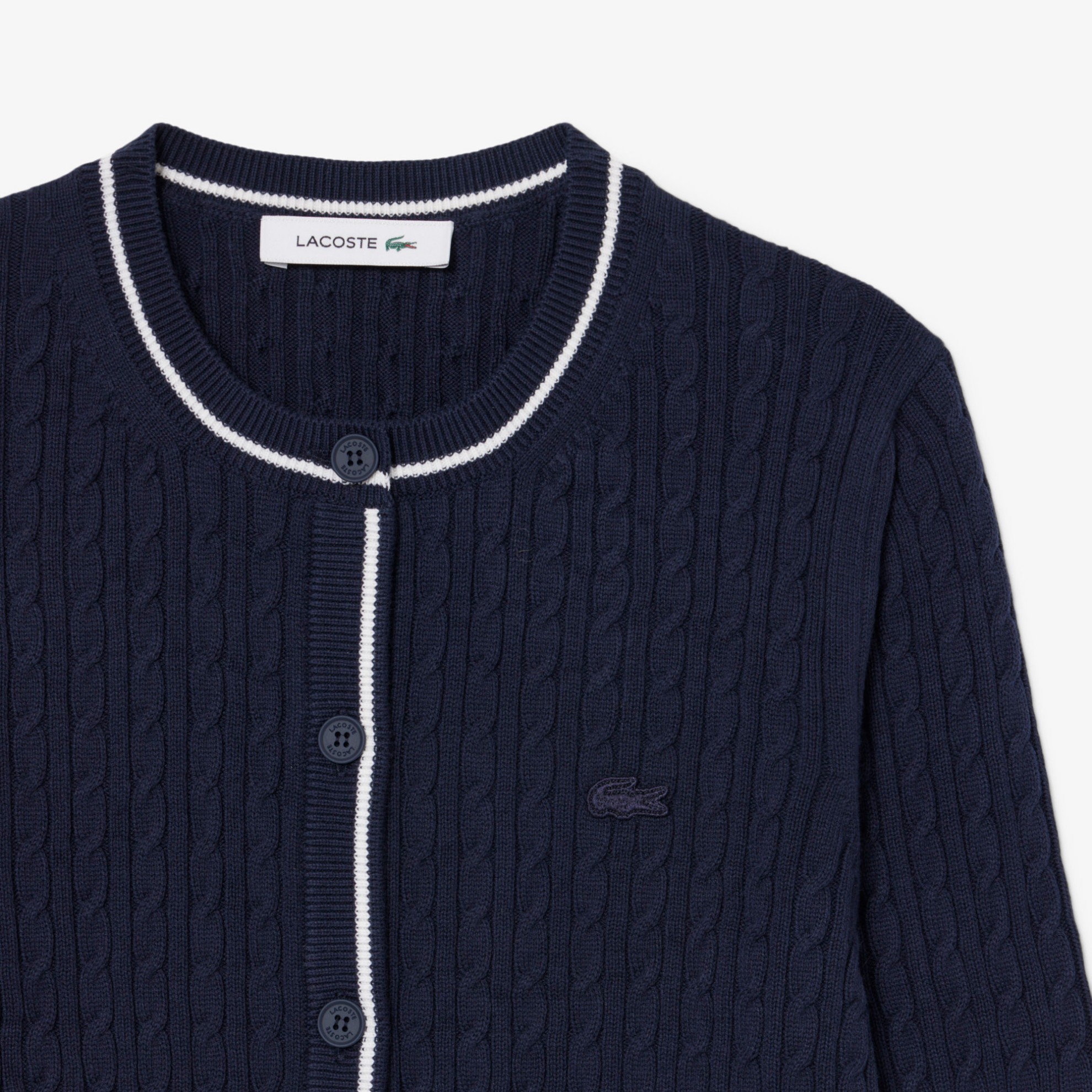 Εικόνα της Γυναικείο Striped Cable Knit Cardigan