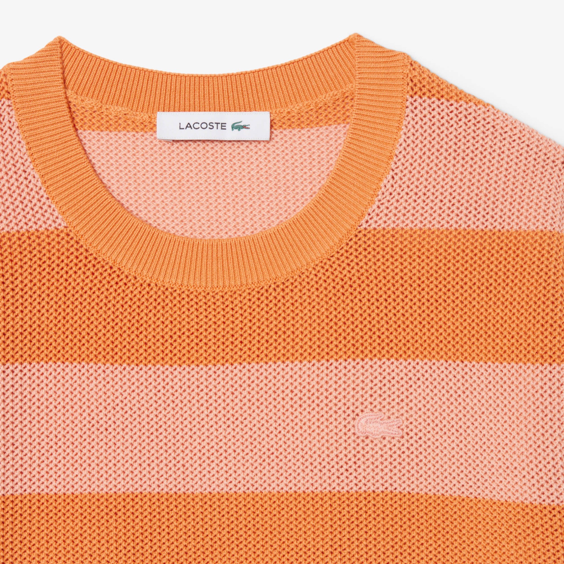 Εικόνα της Γυναικείο Mesh Knit Ριγέ T-shirt