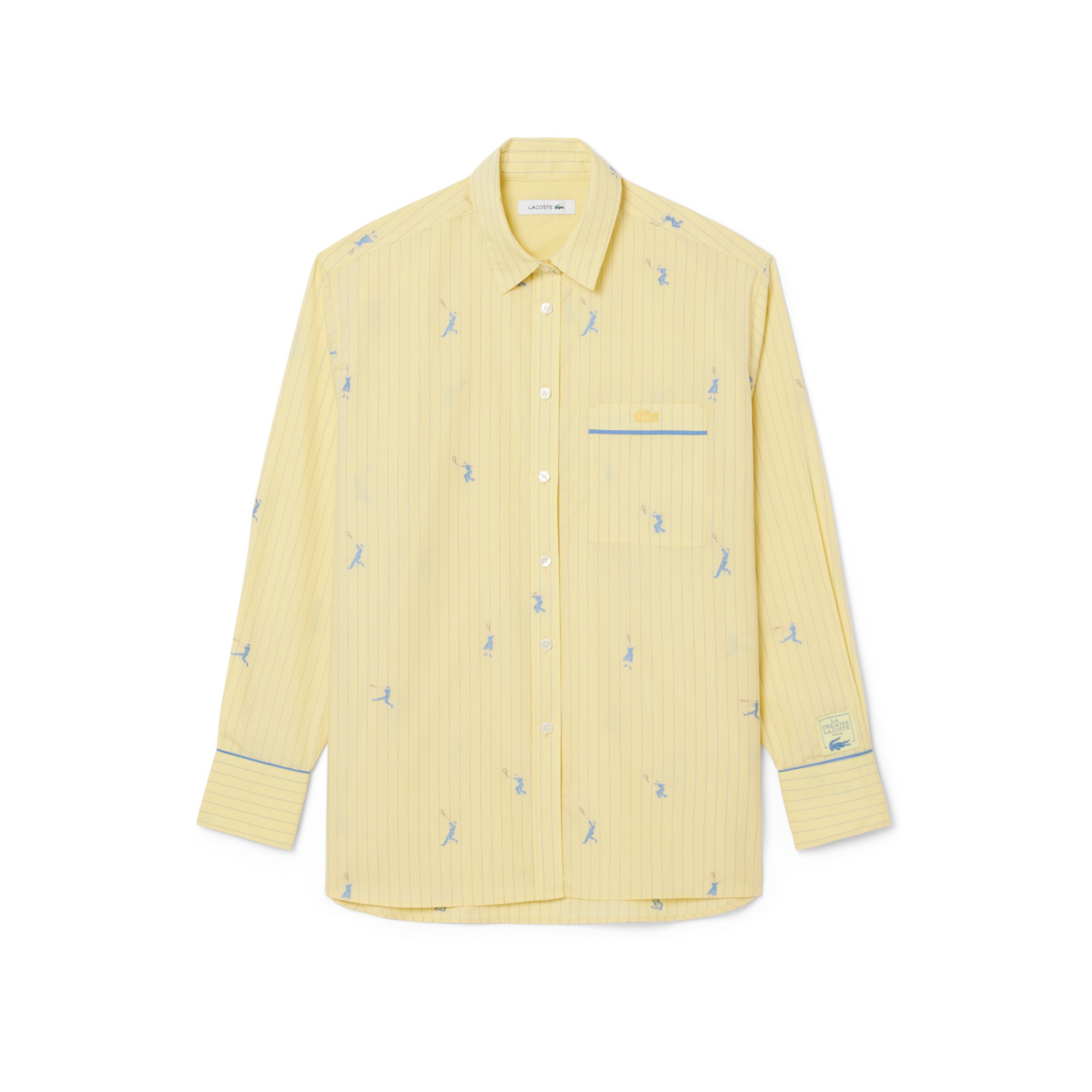 Εικόνα της Γυναικείο Jacquard Motifs Oversized Πουκάμισο 