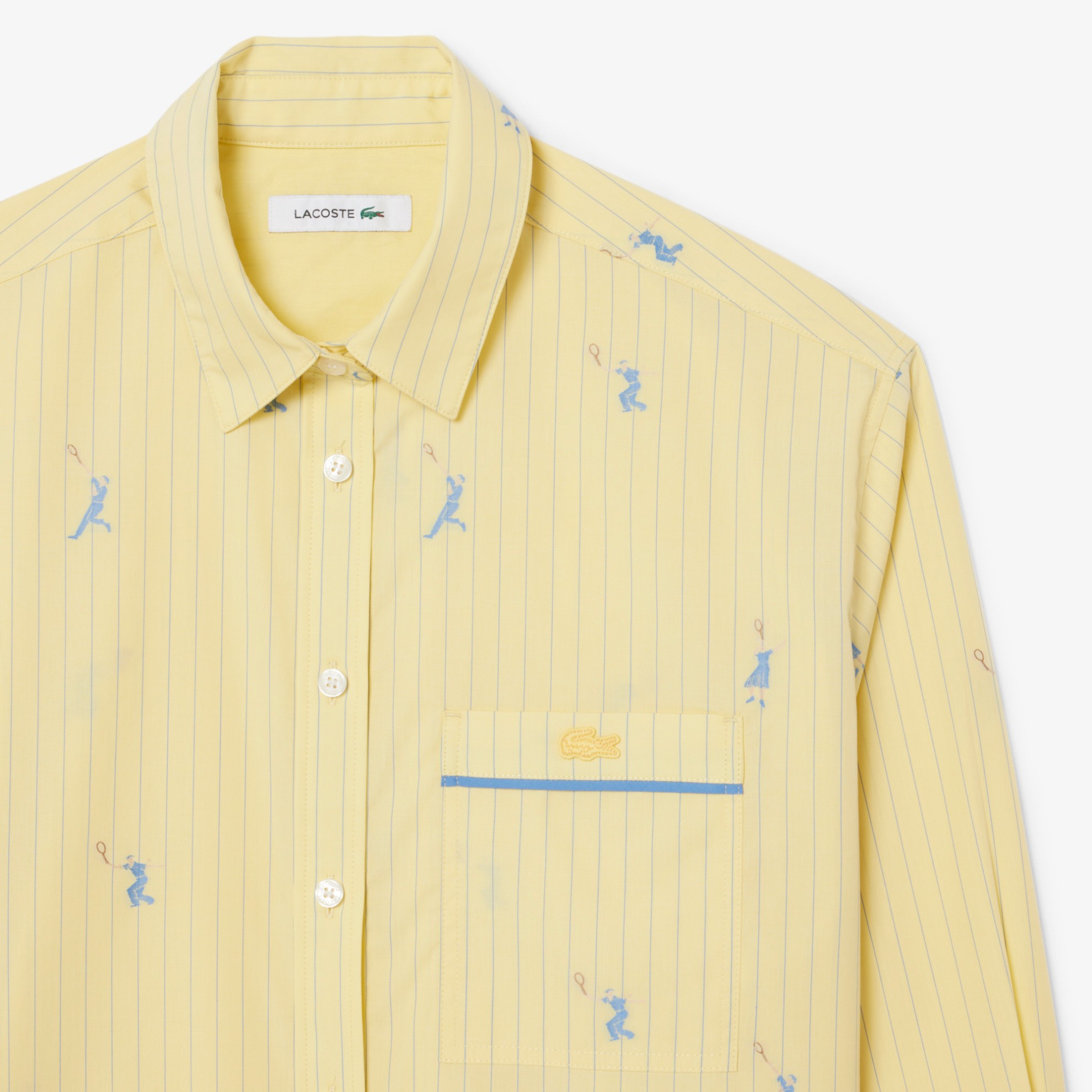 Εικόνα της Γυναικείο Jacquard Motifs Oversized Πουκάμισο 