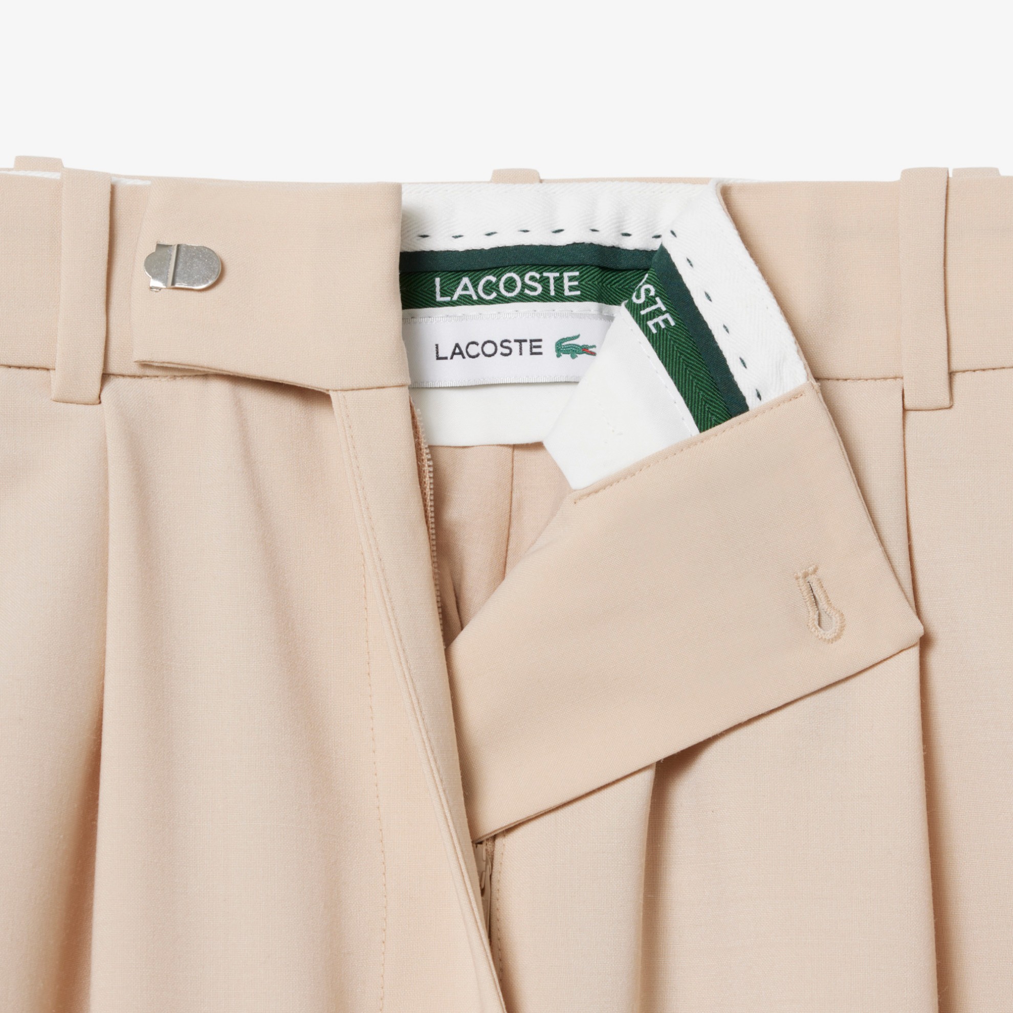 Εικόνα της Γυναικεία Oversized Wool Blend Pleated Bermuda 