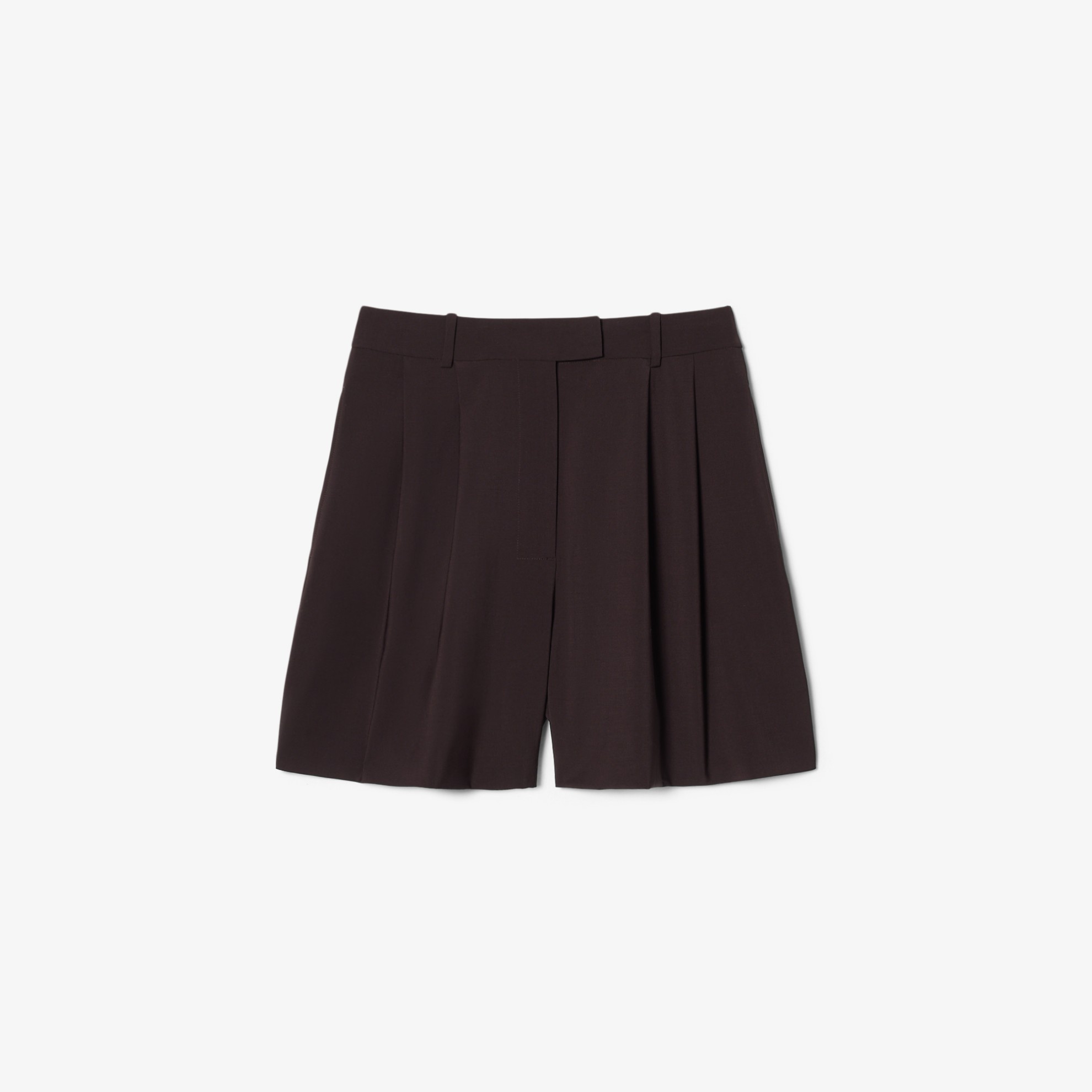 Εικόνα της Γυναικεία Oversized Wool Blend Pleated Bermuda 