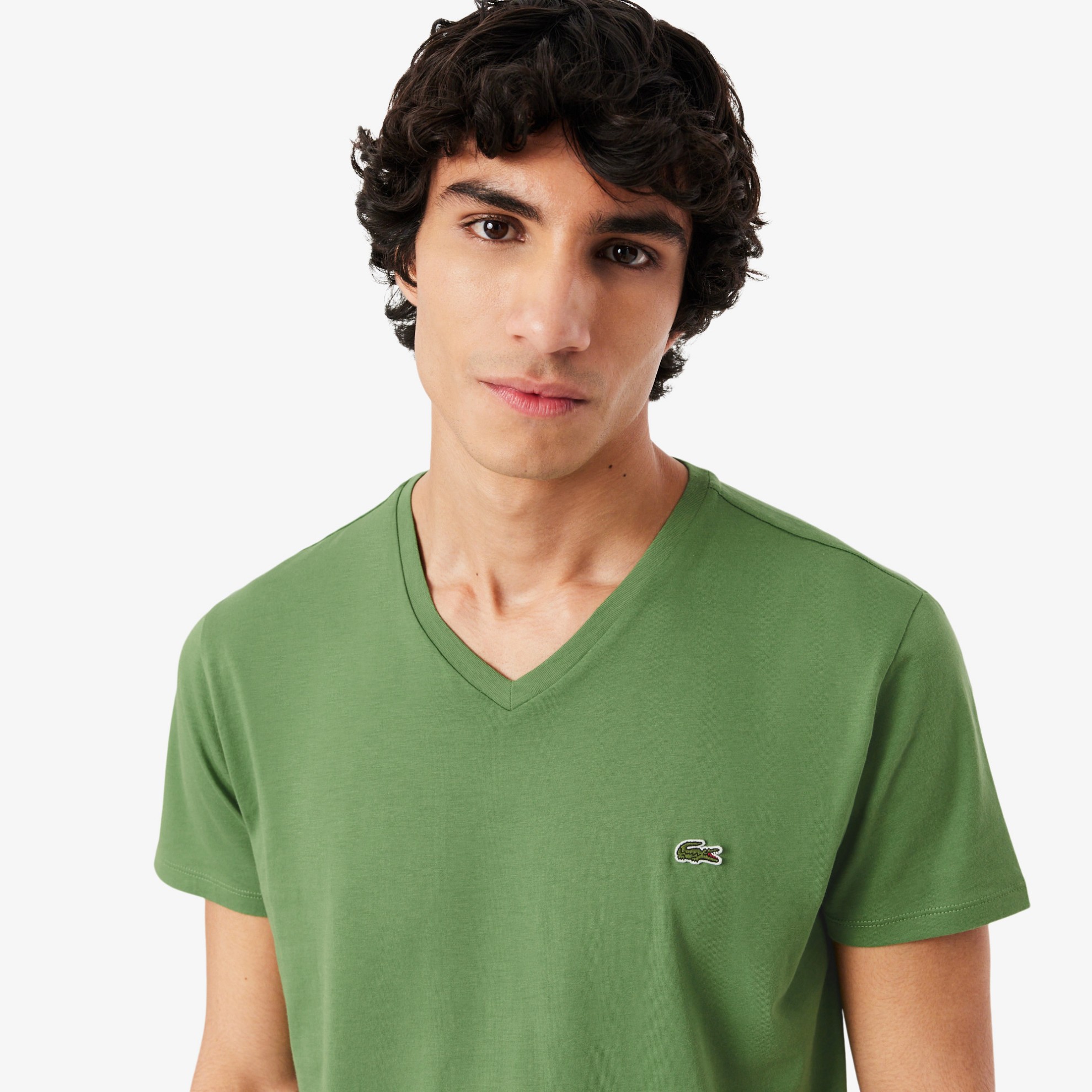 Εικόνα της Ανδρικό V-neck T-shirt Pima Cotton Jersey