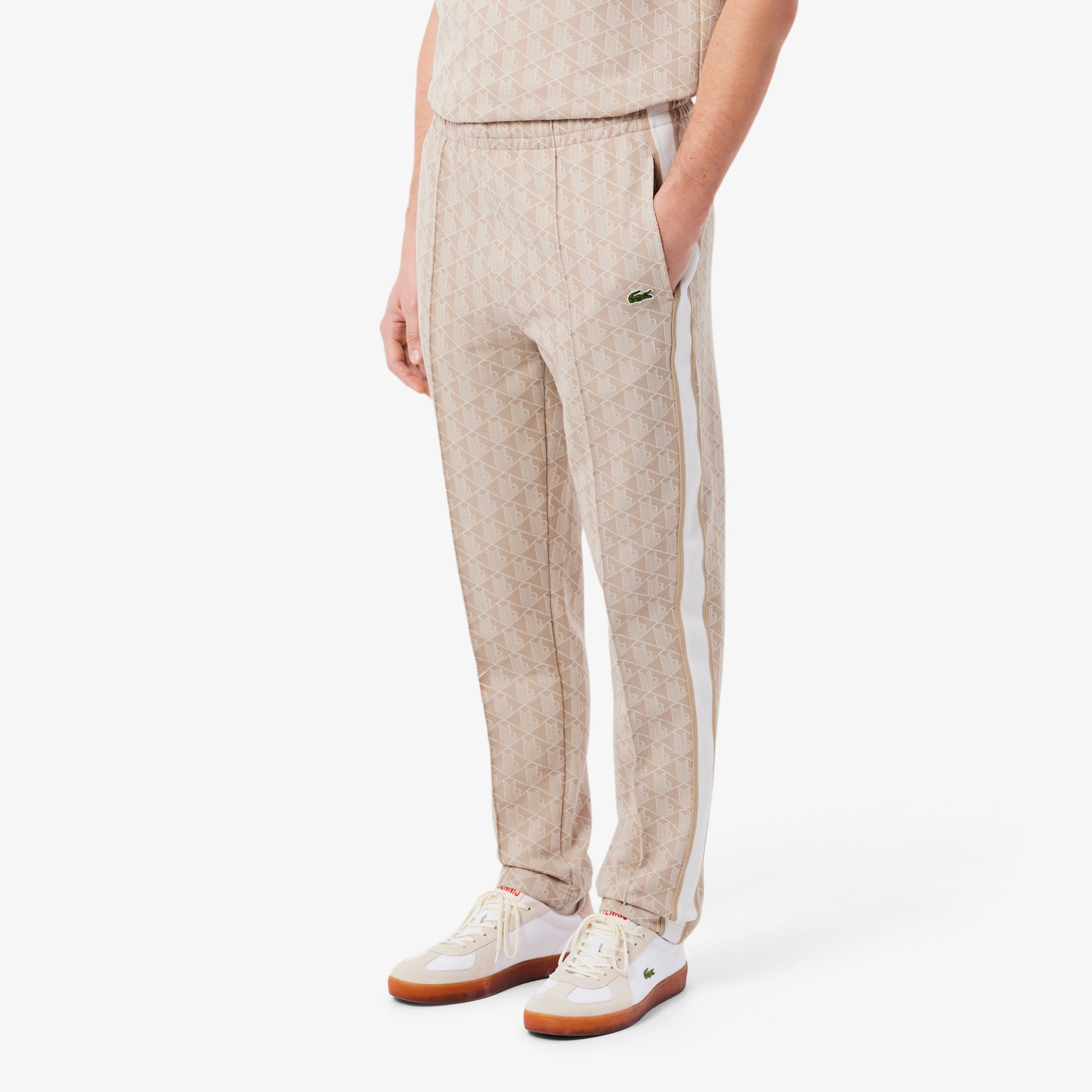 Εικόνα της Ανδρικό Paris Monogram Jacquard Track Παντελόνι