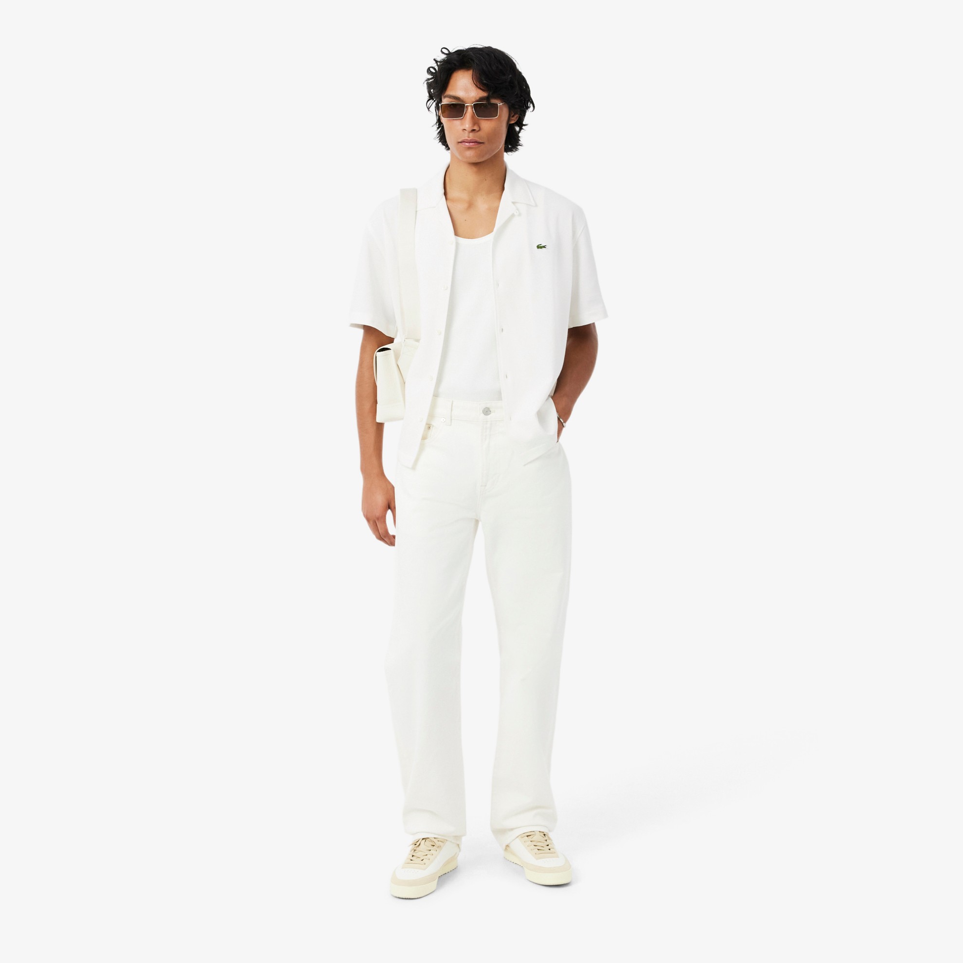 Εικόνα της Ανδρικό Piqué Κοντομάνικο Πουκάμισο Relaxed Fit 