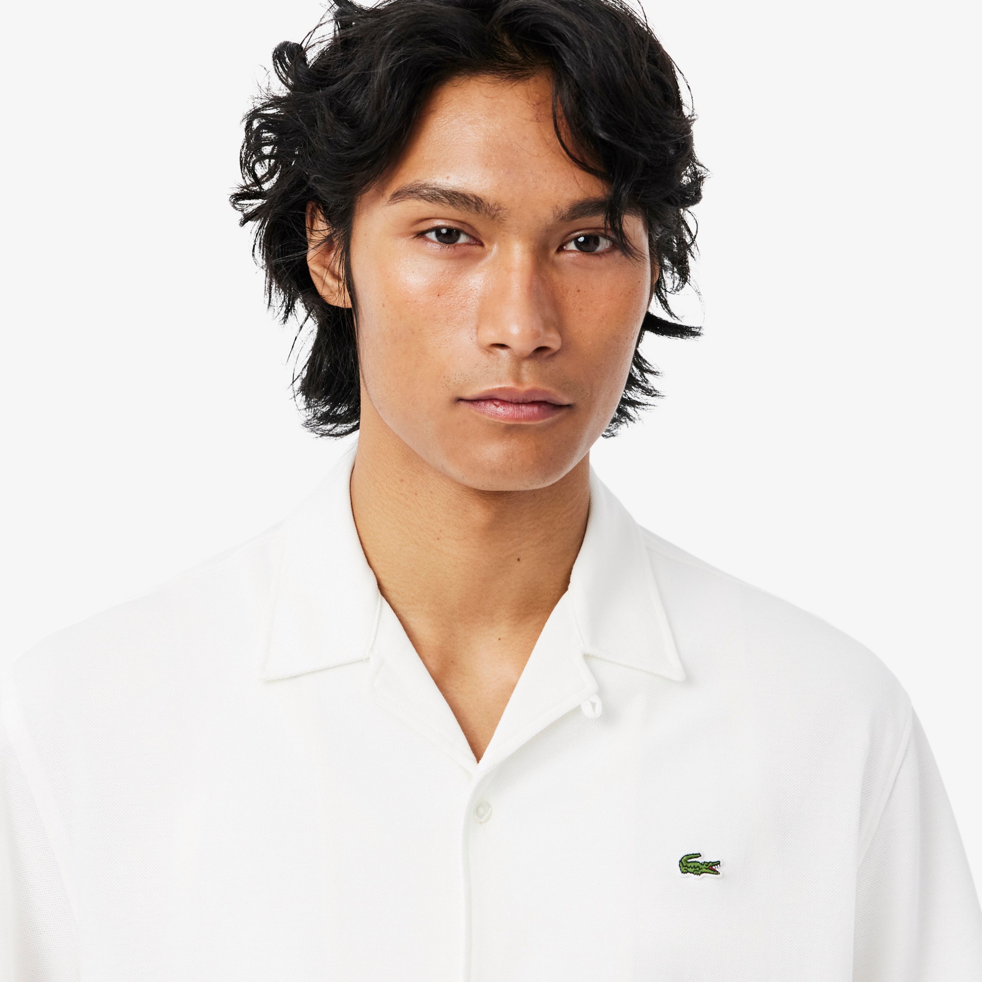 Εικόνα της Ανδρικό Piqué Κοντομάνικο Πουκάμισο Relaxed Fit 