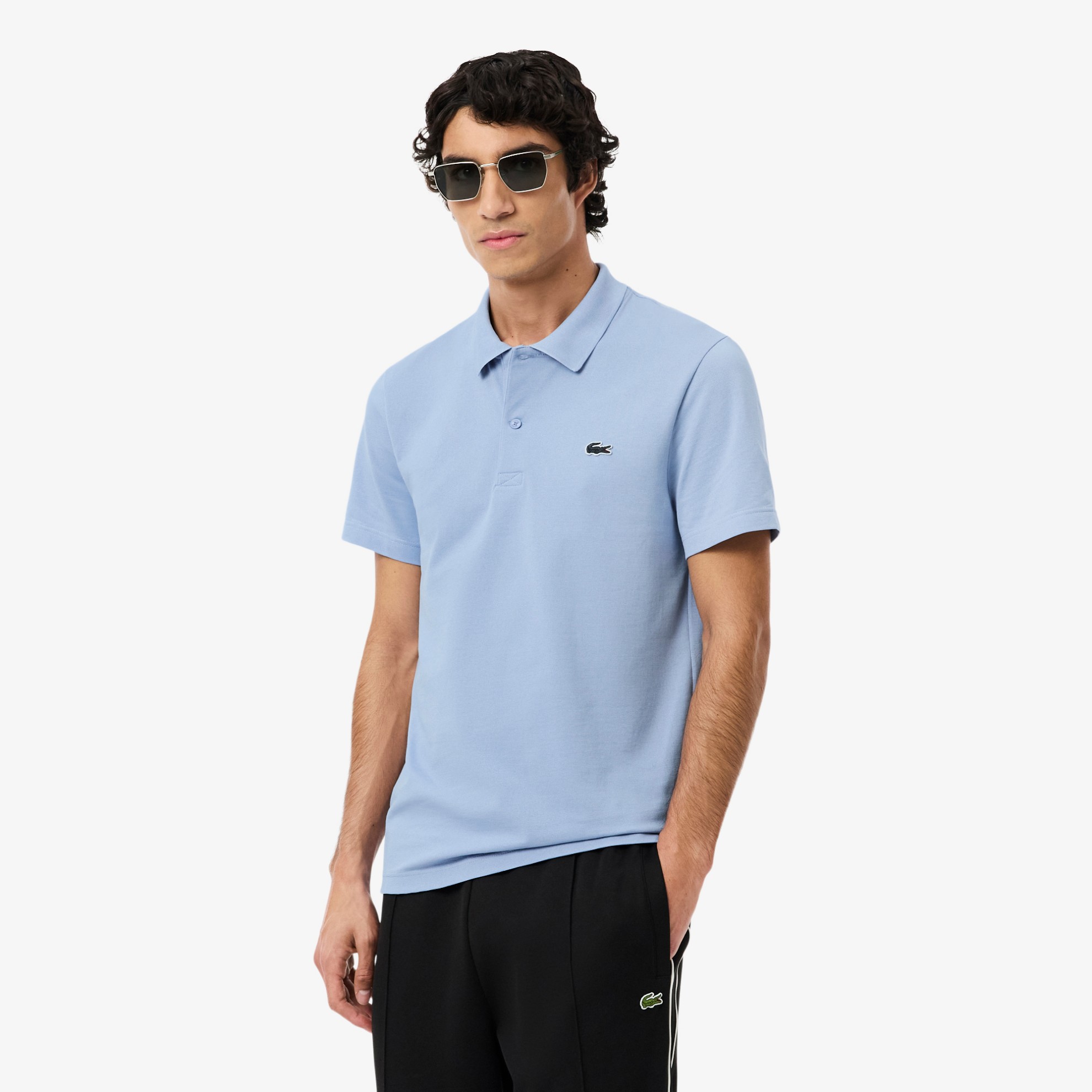 Εικόνα της Ανδρική Cotton Blend Polo Μπλούζα Regular Fit 