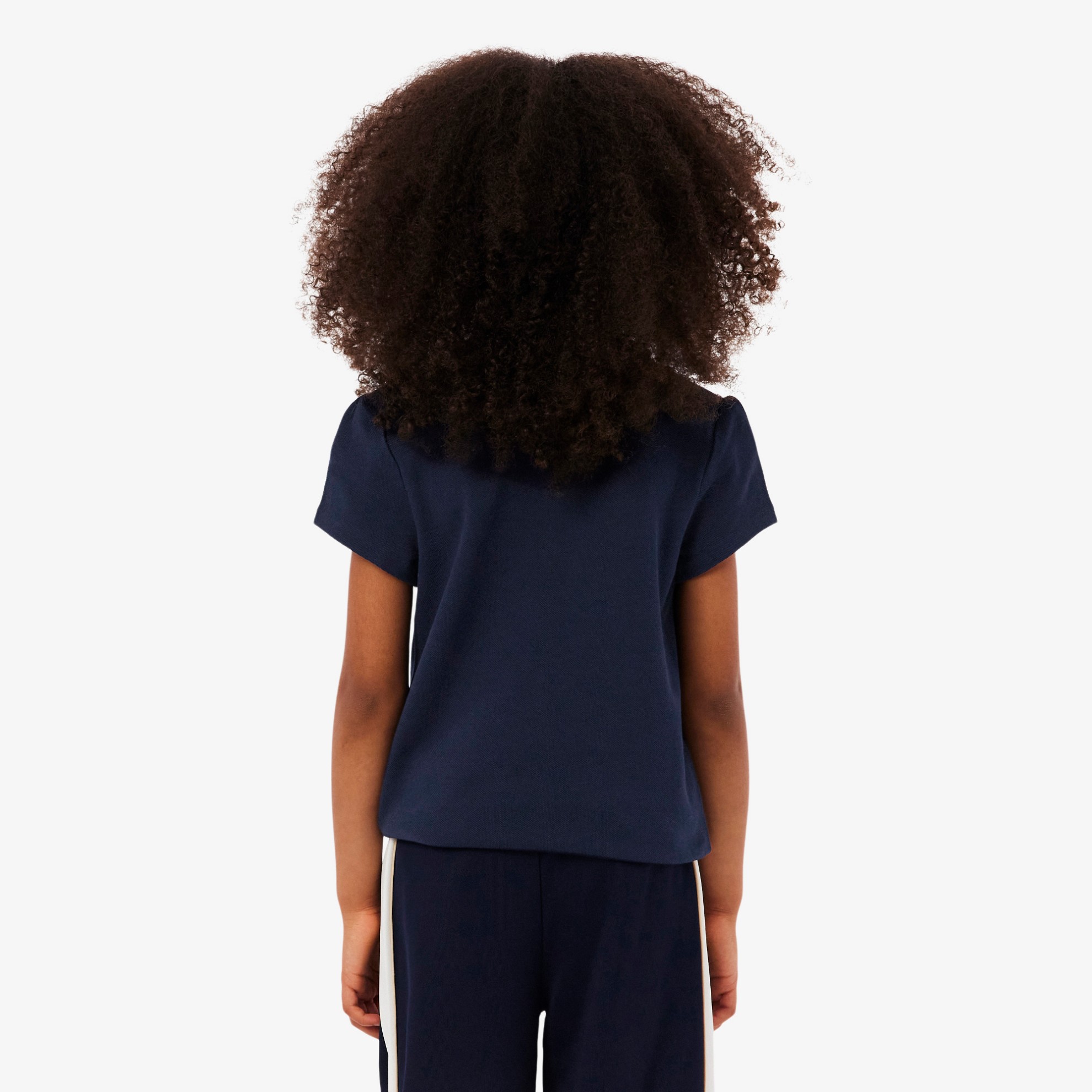 Εικόνα της Παιδική Scalloped Collar Piqué Polo Μπλούζα