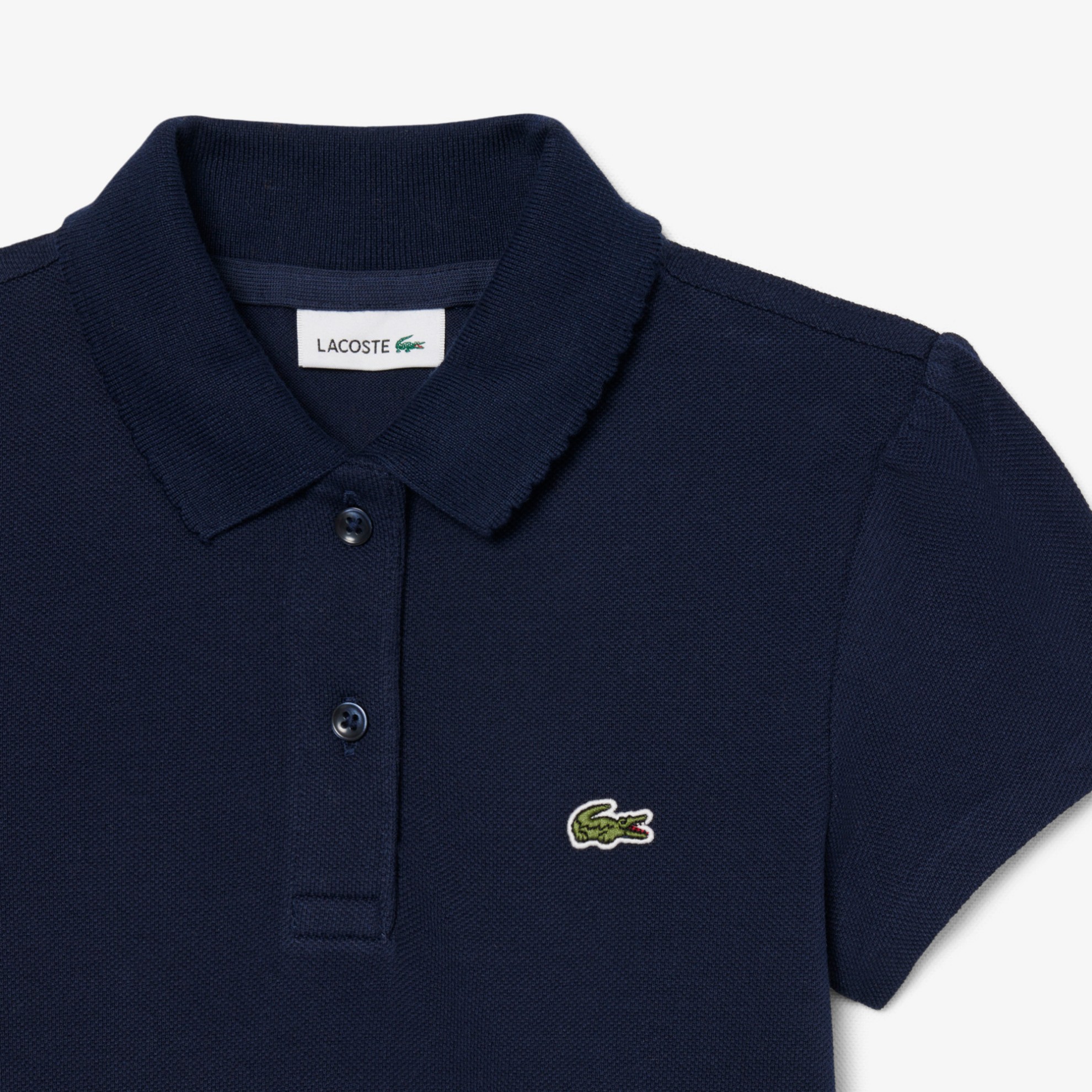 Εικόνα της Παιδική Scalloped Collar Piqué Polo Μπλούζα