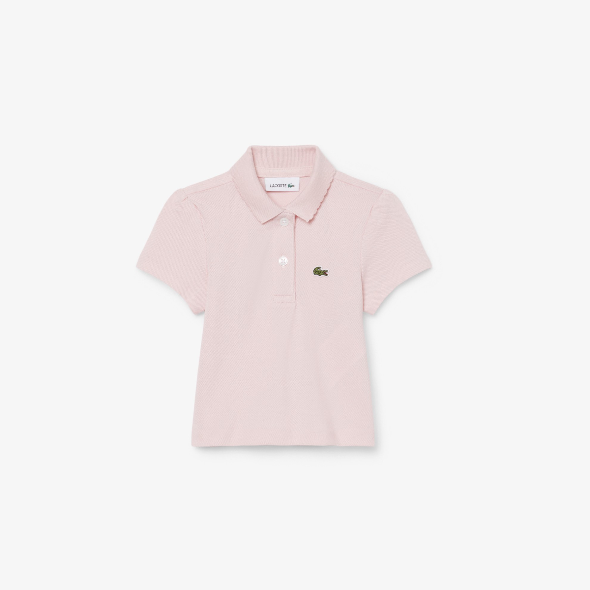 Εικόνα της Παιδική Scalloped Collar Piqué Polo Μπλούζα