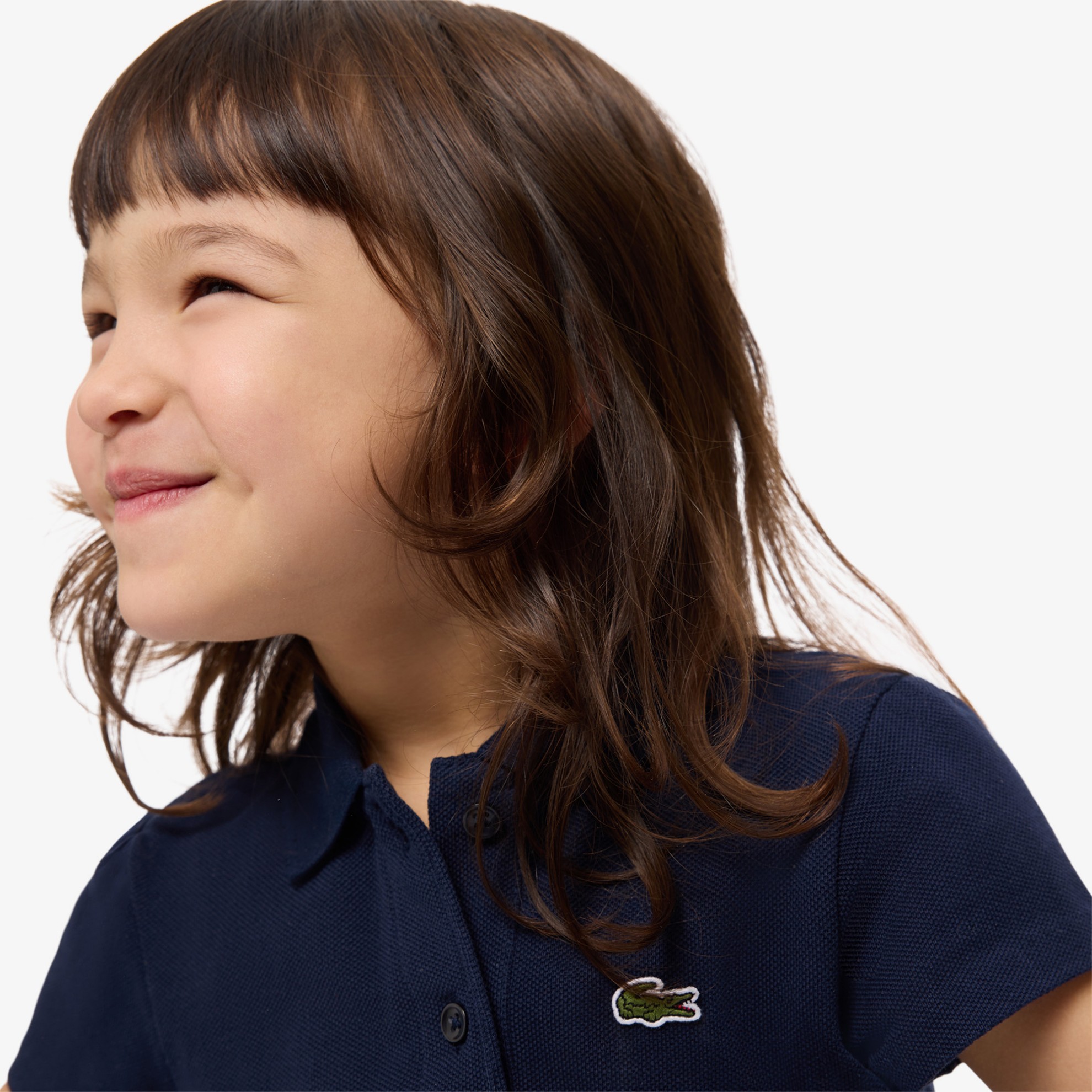 Εικόνα της Παιδική Scalloped Collar Piqué Polo Μπλούζα