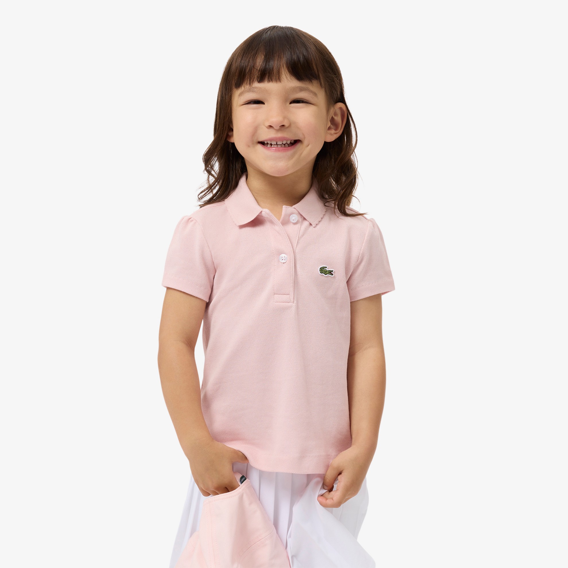 Εικόνα της Παιδική Scalloped Collar Piqué Polo Μπλούζα