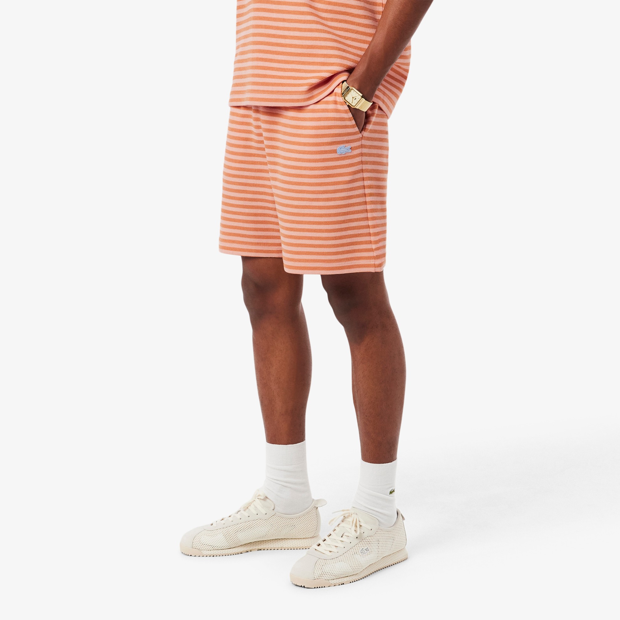 Εικόνα της Ανδρικό Cotton Ριγέ Σορτς Regular Fit 