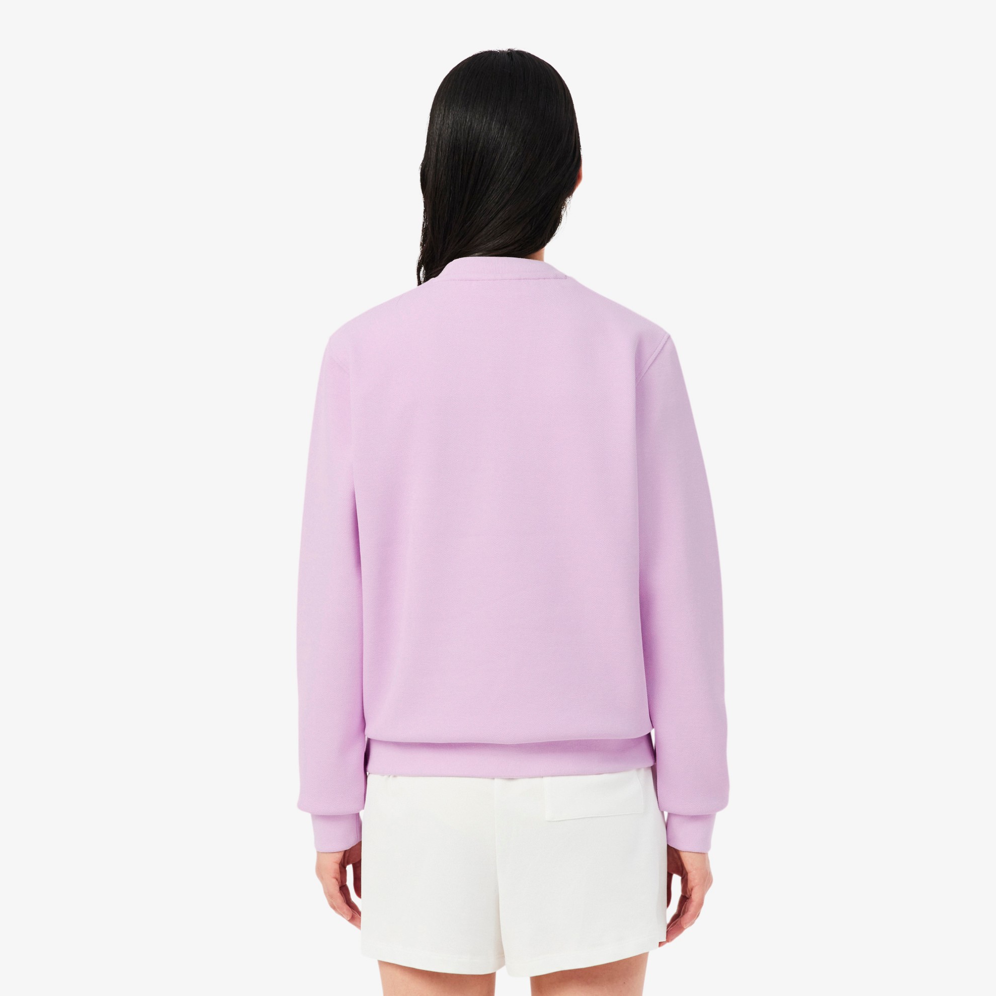 Εικόνα της Γυναικείο Piqué Crew Neck Φούτερ Relaxed Fit 