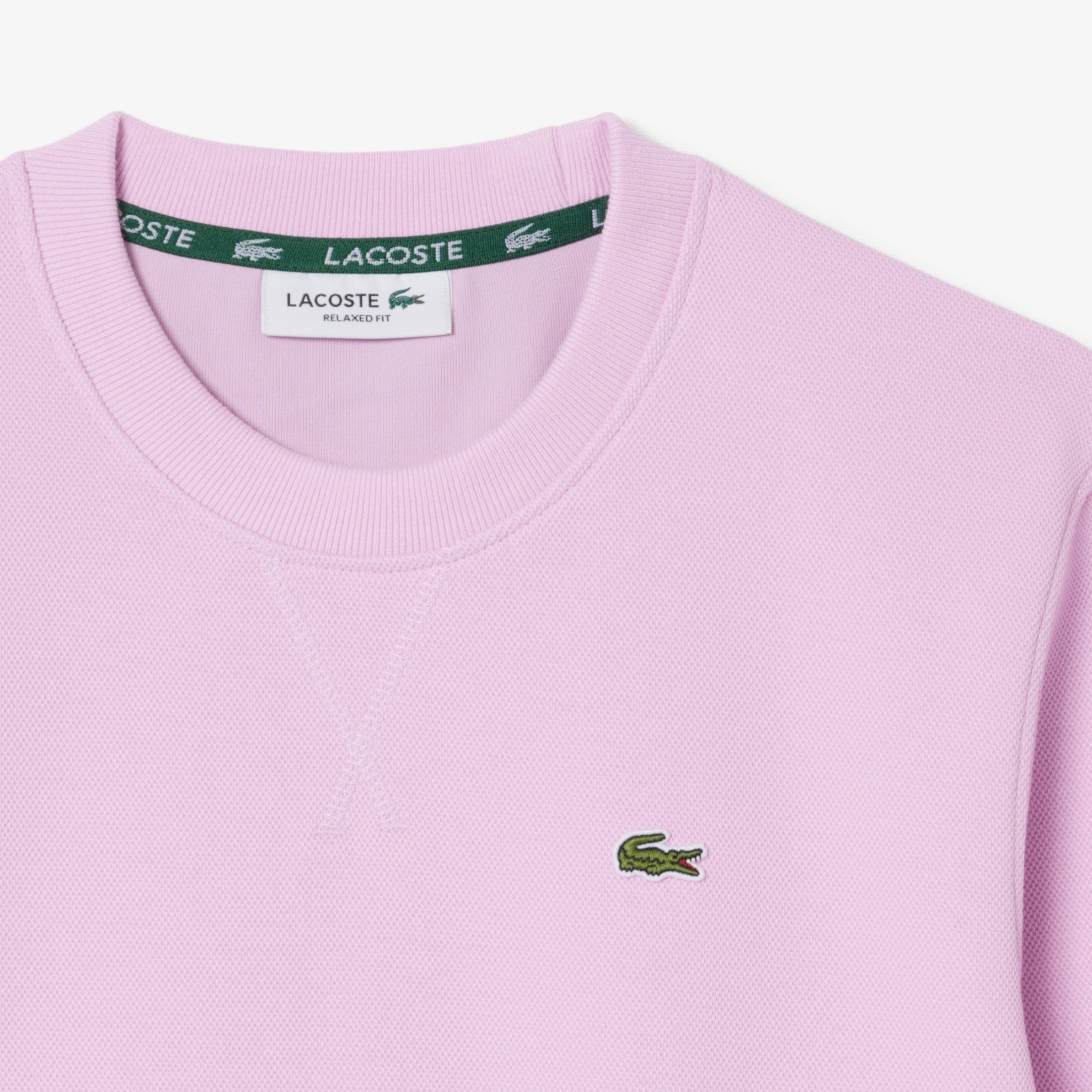 Εικόνα της Γυναικείο Piqué Crew Neck Φούτερ Relaxed Fit 