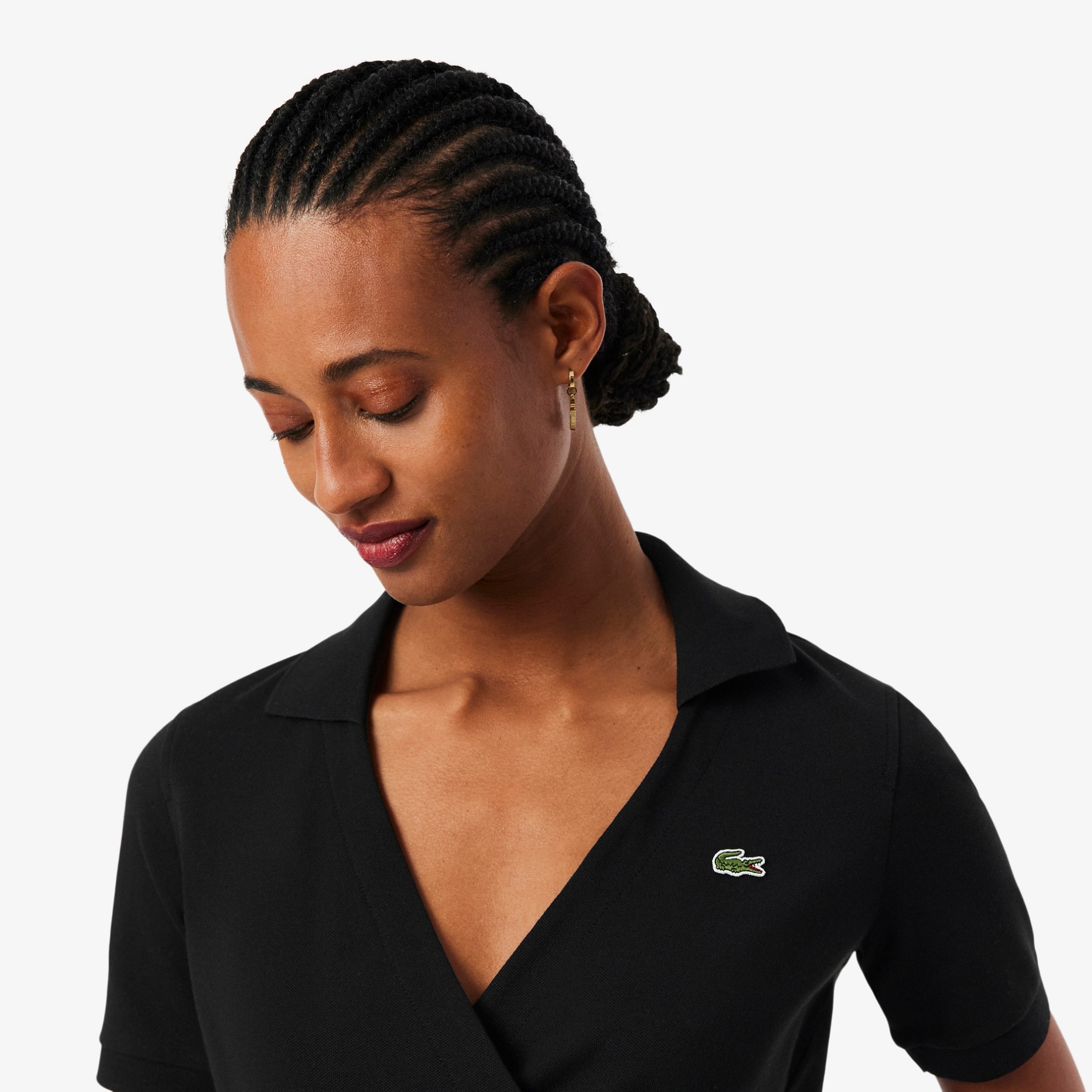 Εικόνα της Stretch Mini Piqué Wrap Polo Μπλούζα